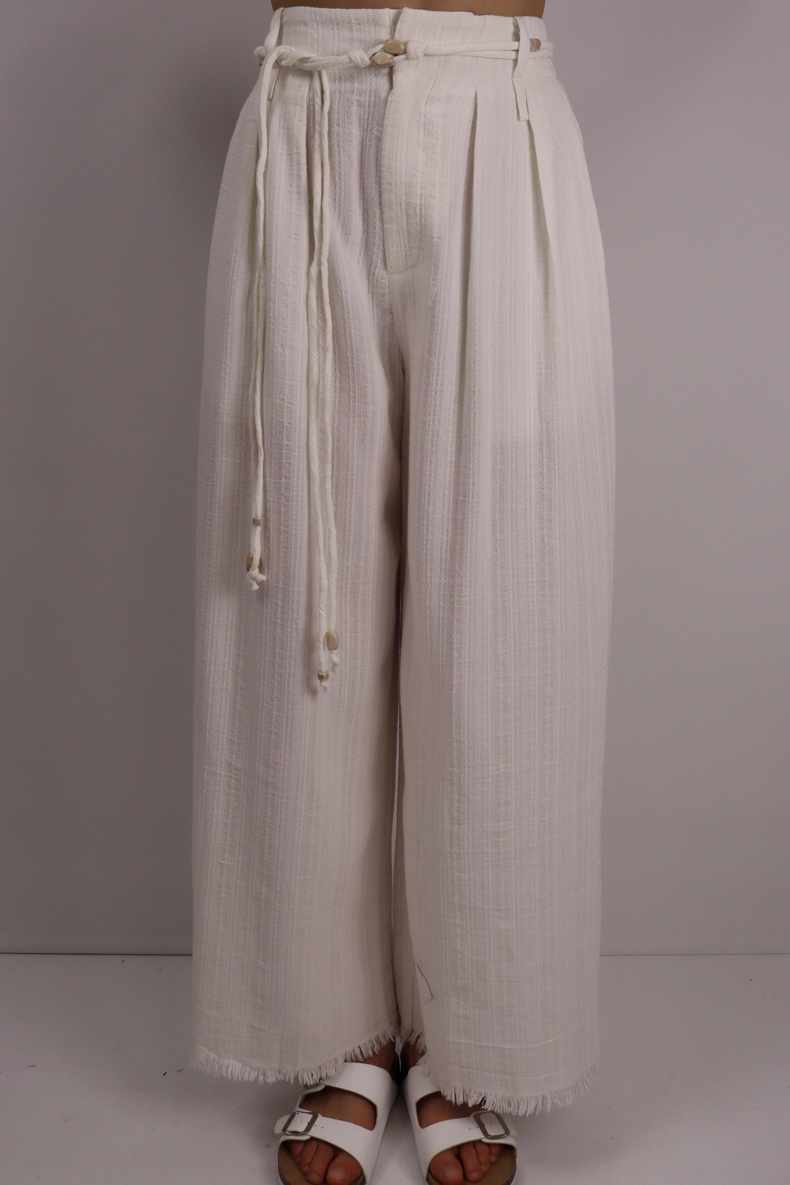 Harbor Breeze Linen Pant|White