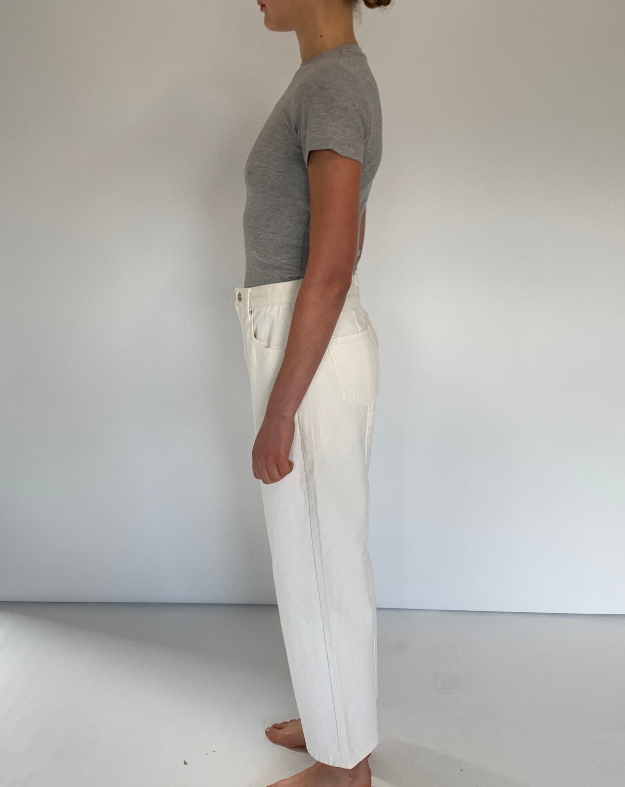 Denim Straight Leg Pant