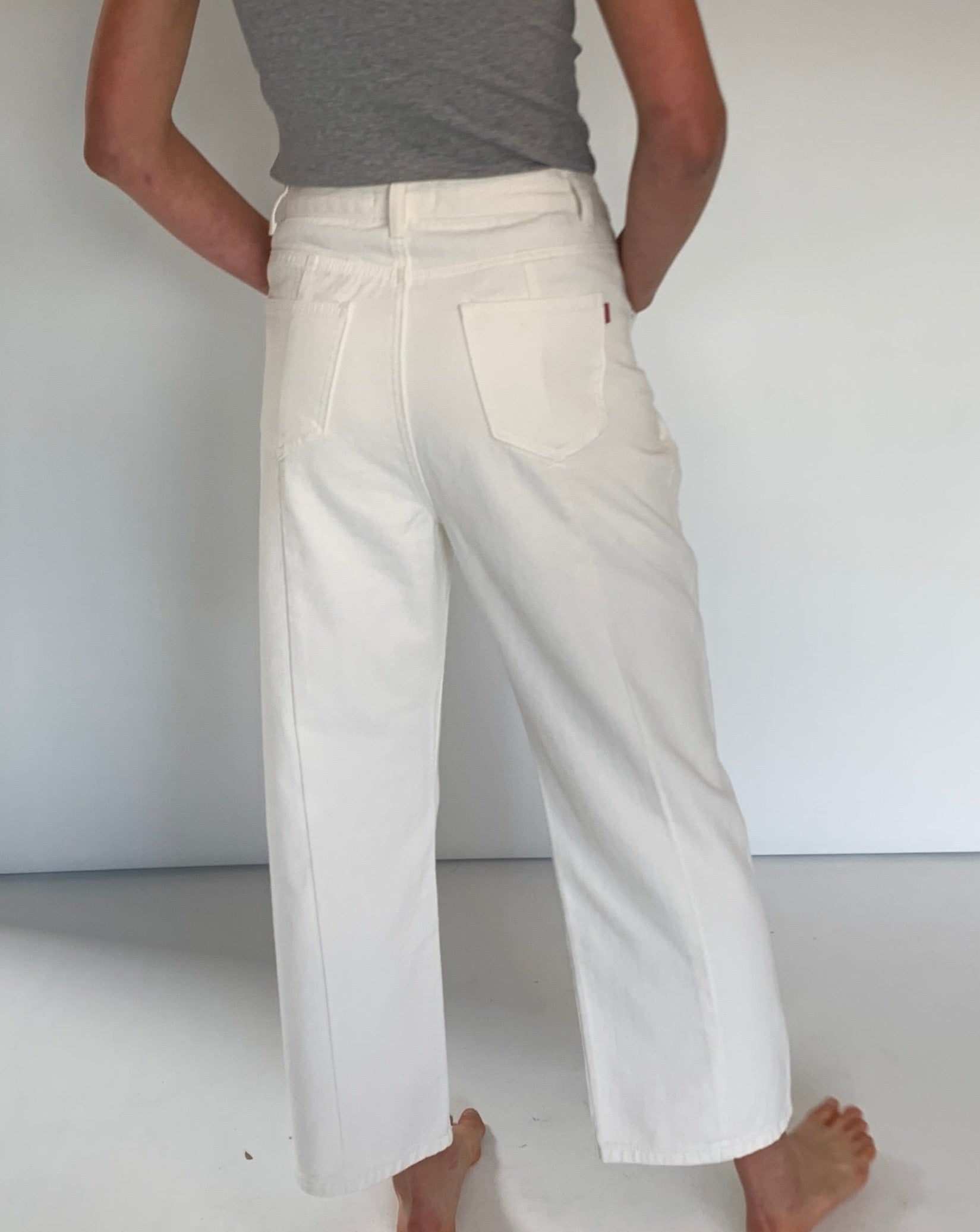 Denim Straight Leg Pant