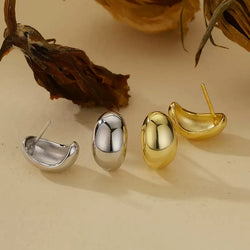 Molten Teardrop Studs
