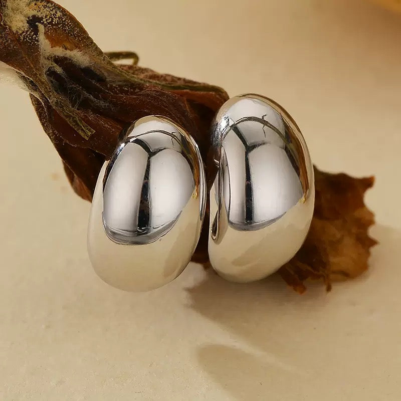 Molten Teardrop Studs