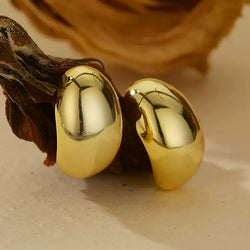 Molten Teardrop Studs