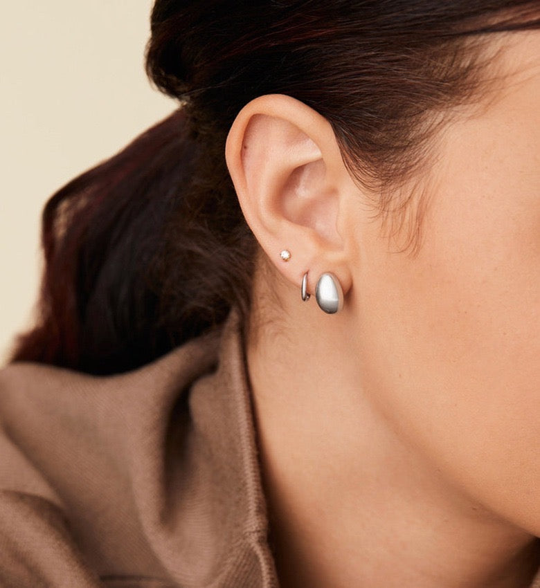 Molten Teardrop Studs