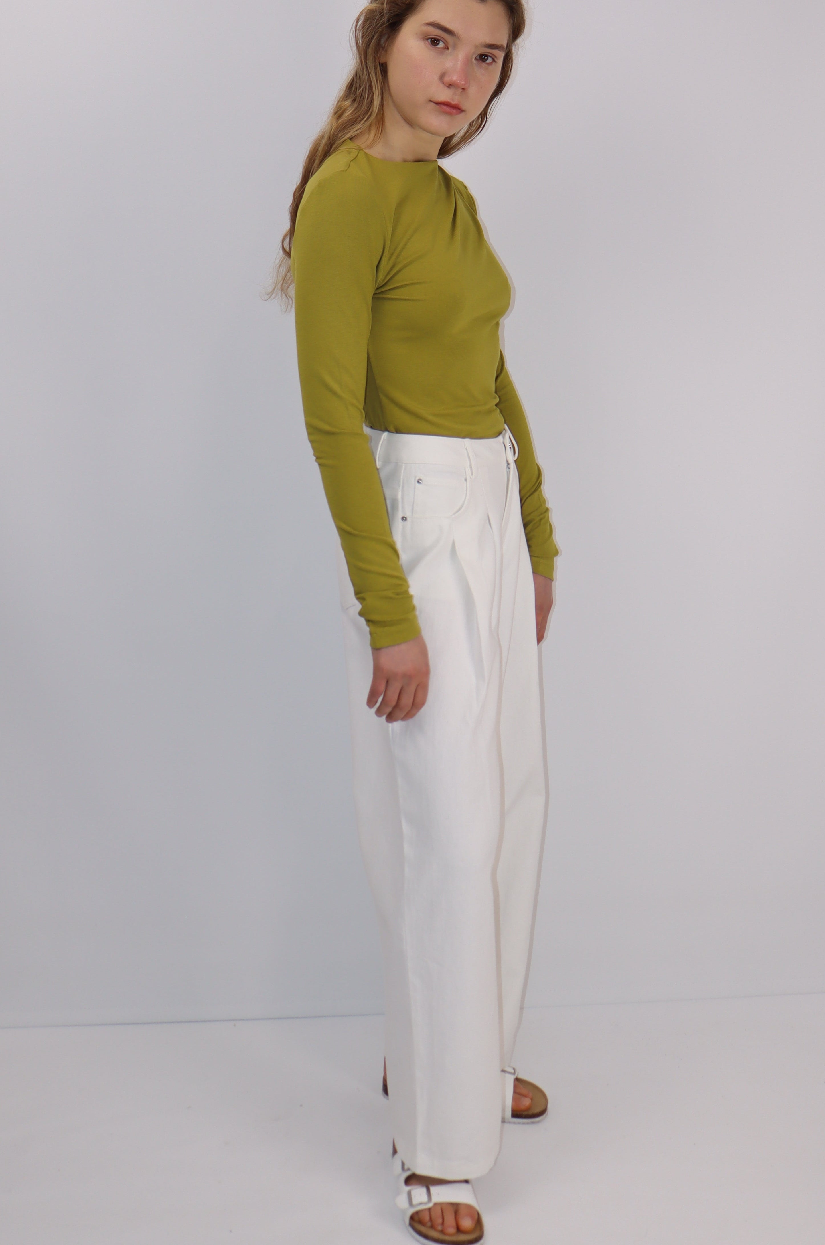 Sculpted Pleat Top|Midnight