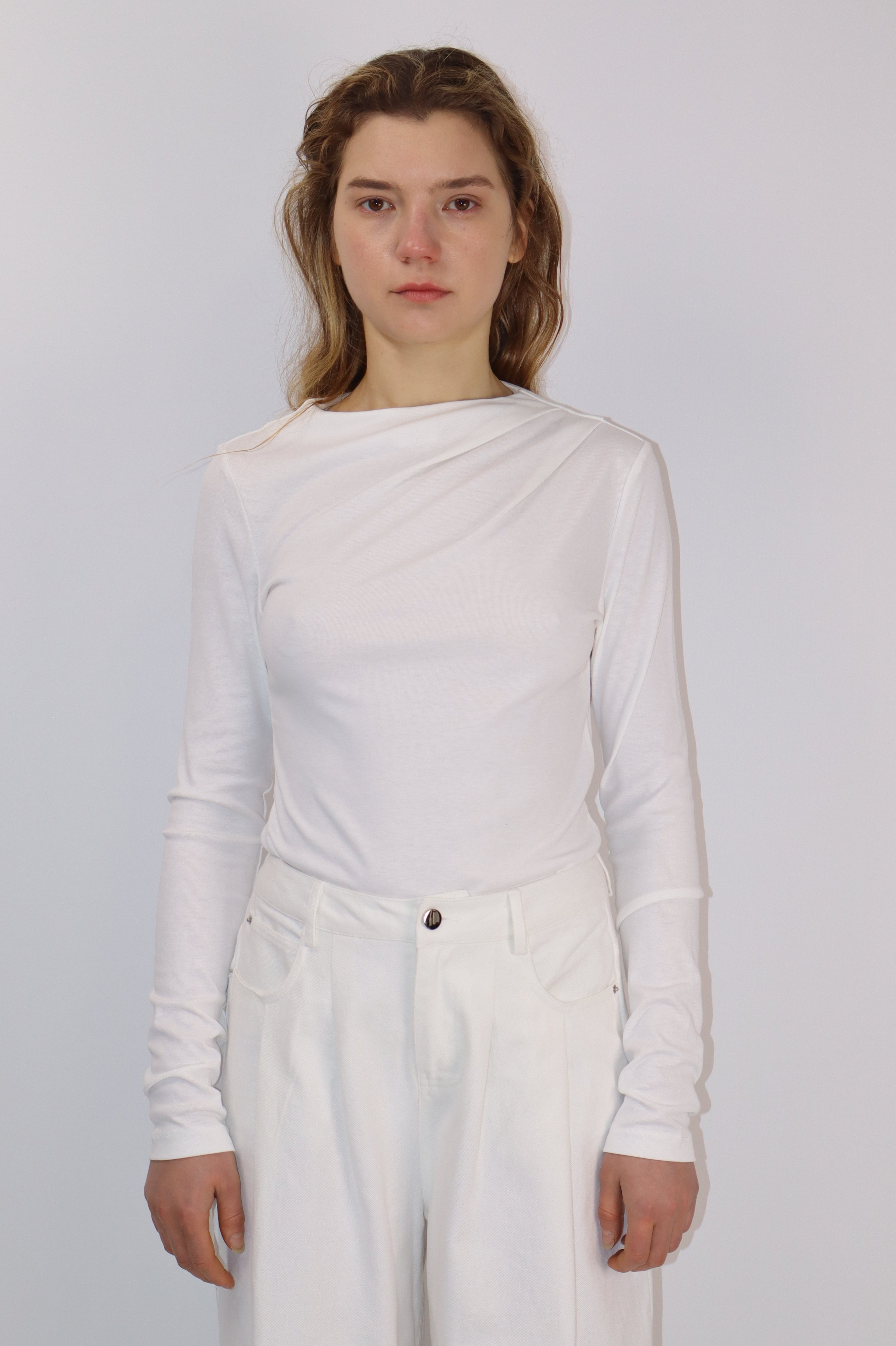 Sculpted Pleat Top|Midnight