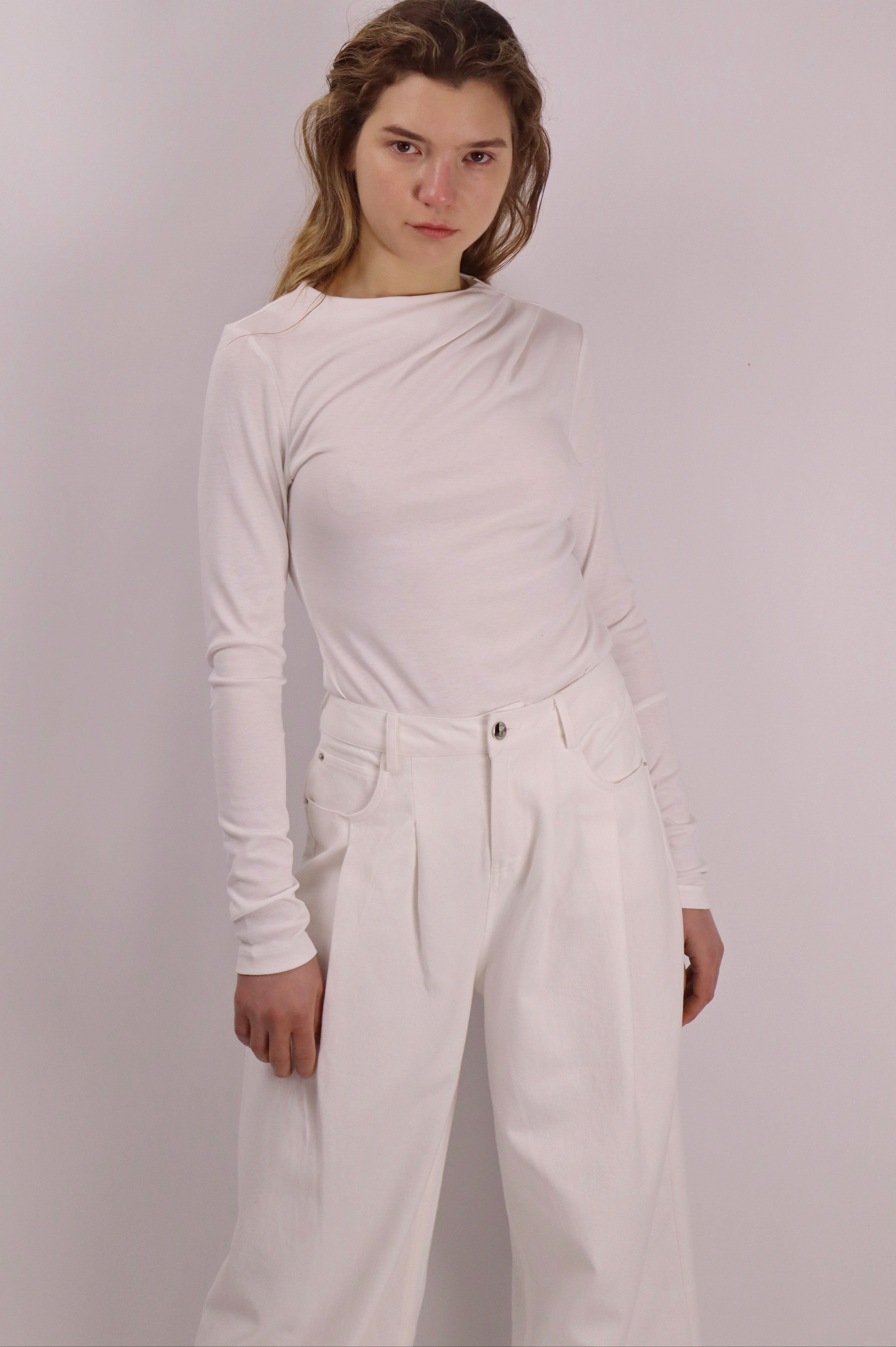 Sculpted Pleat Top|Midnight