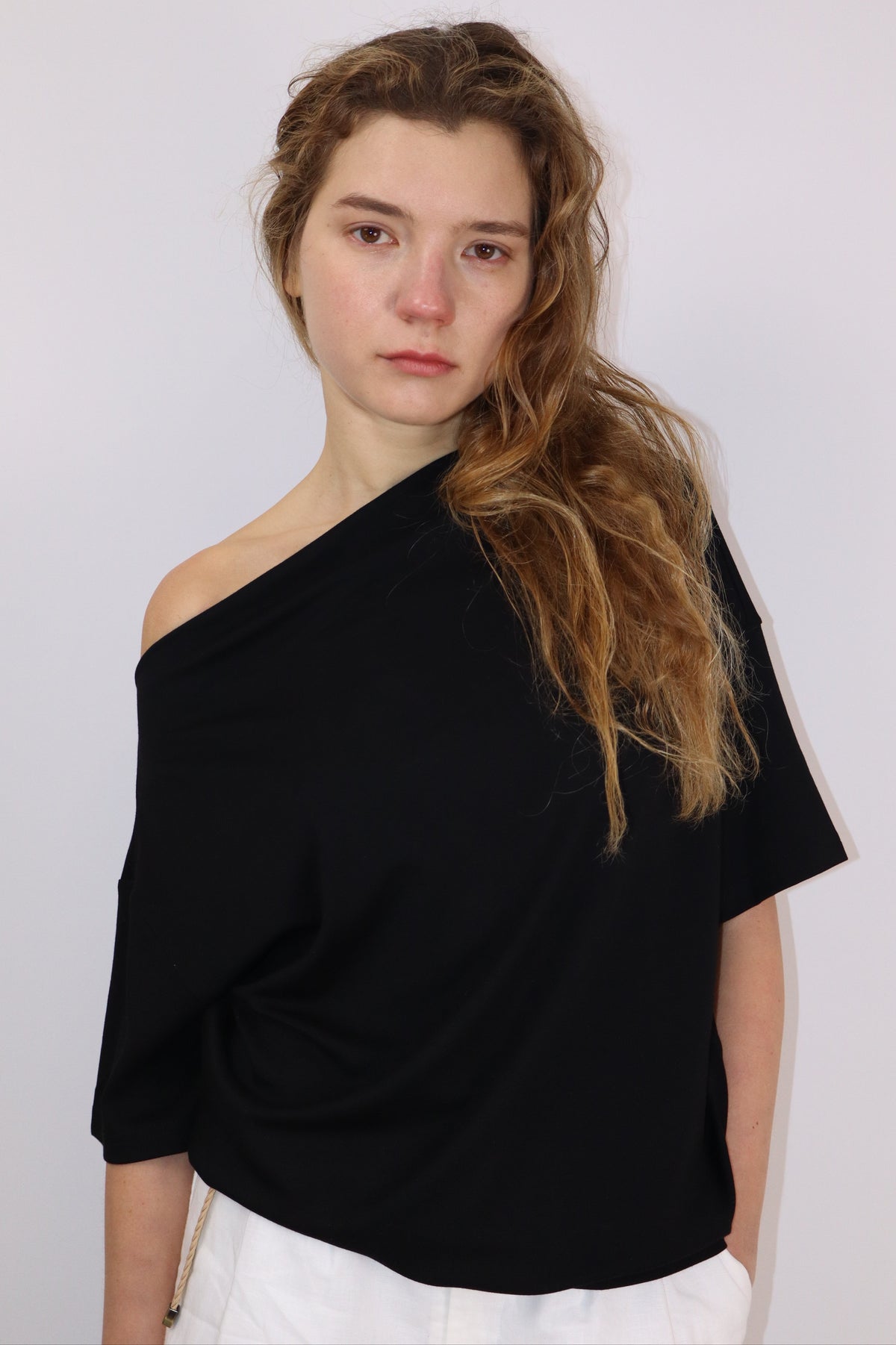 Ally Off-Shoulder Top|Black