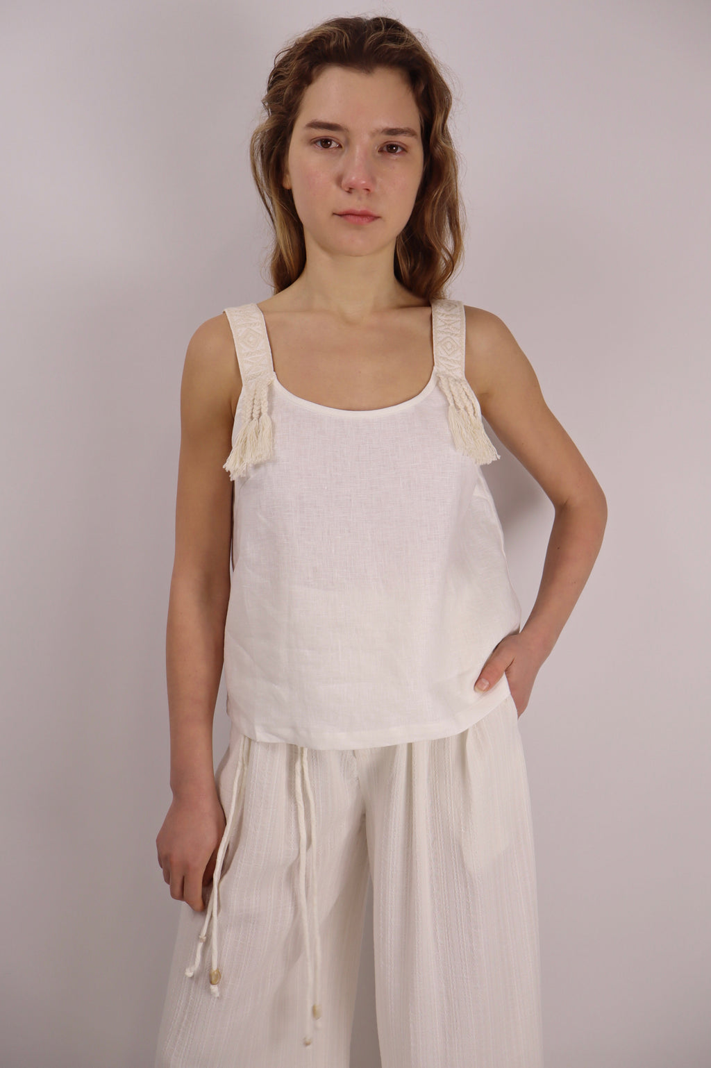 Seaside Breeze Linen Top|Linen