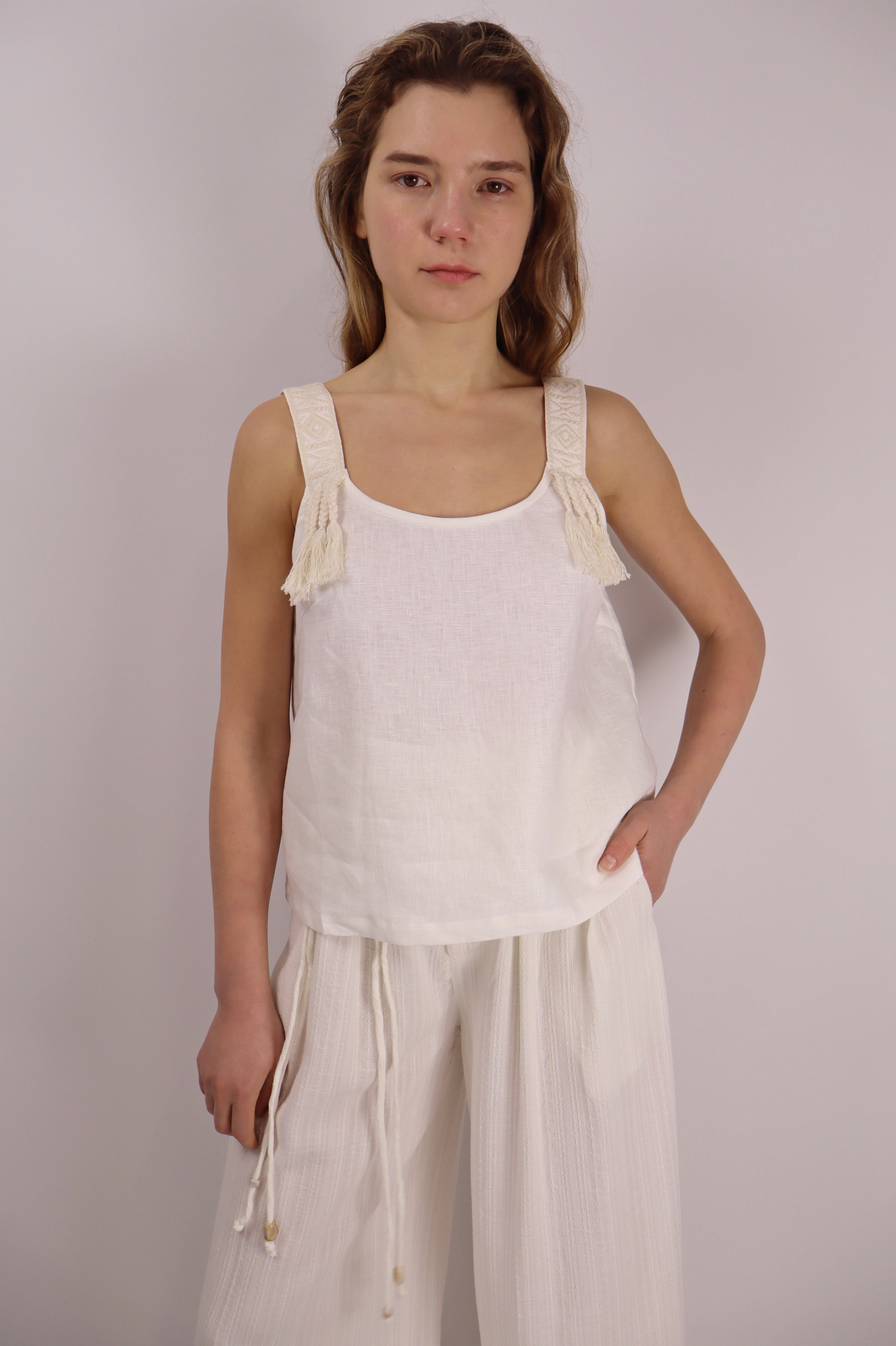 Seaside Breeze Linen Top|Linen