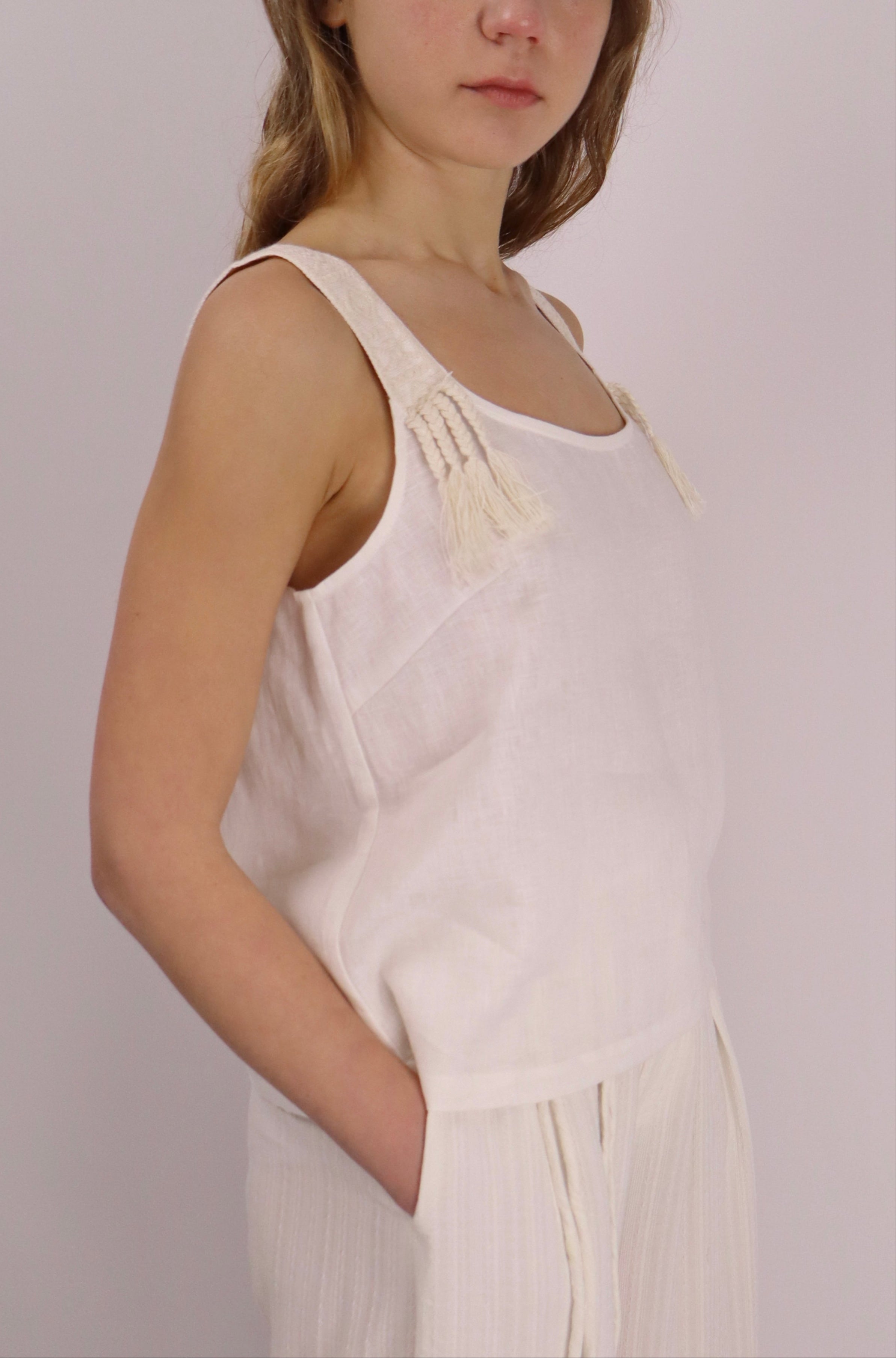 Seaside Breeze Linen Top|Linen