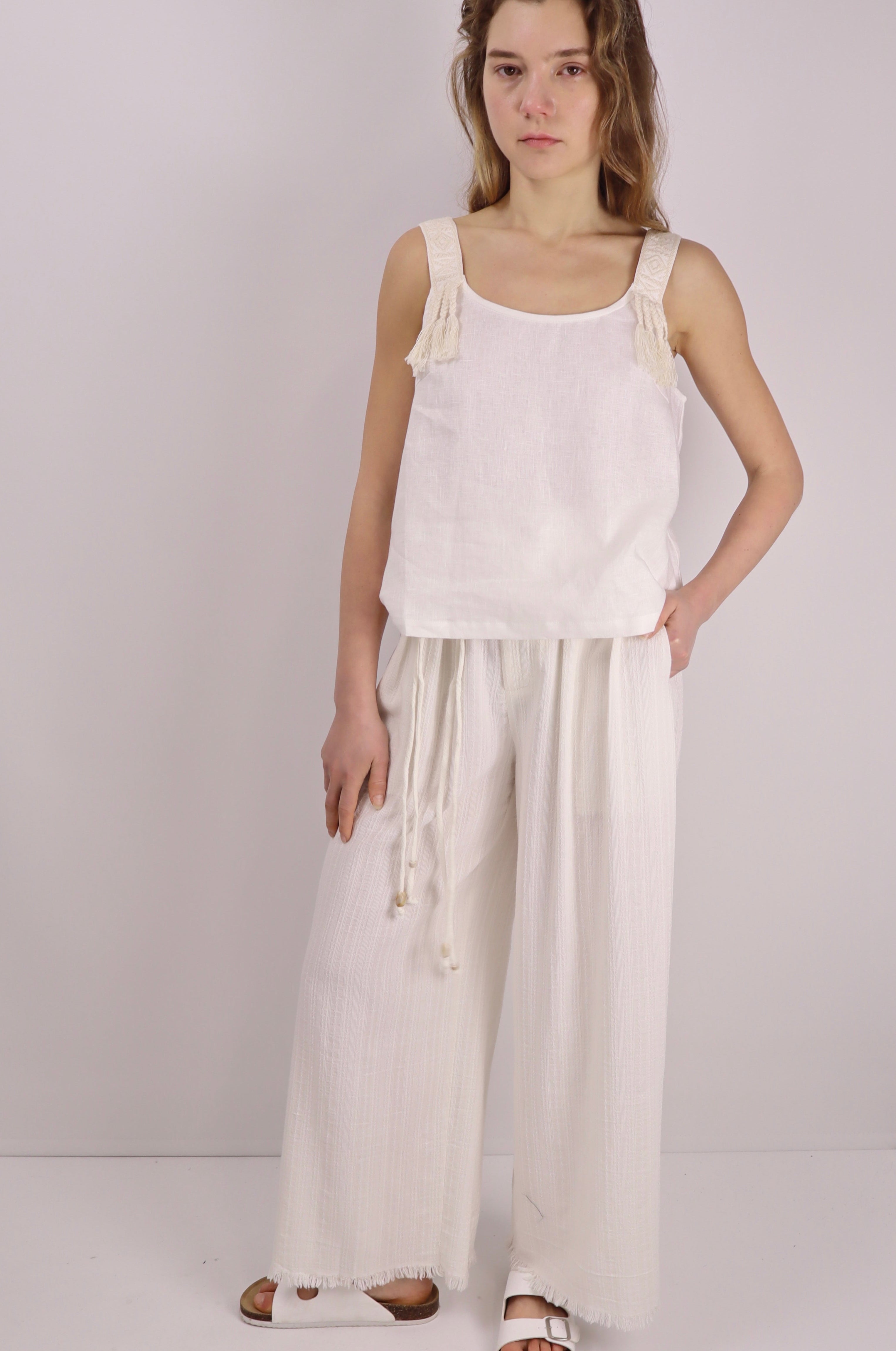 Seaside Breeze Linen Top|Linen