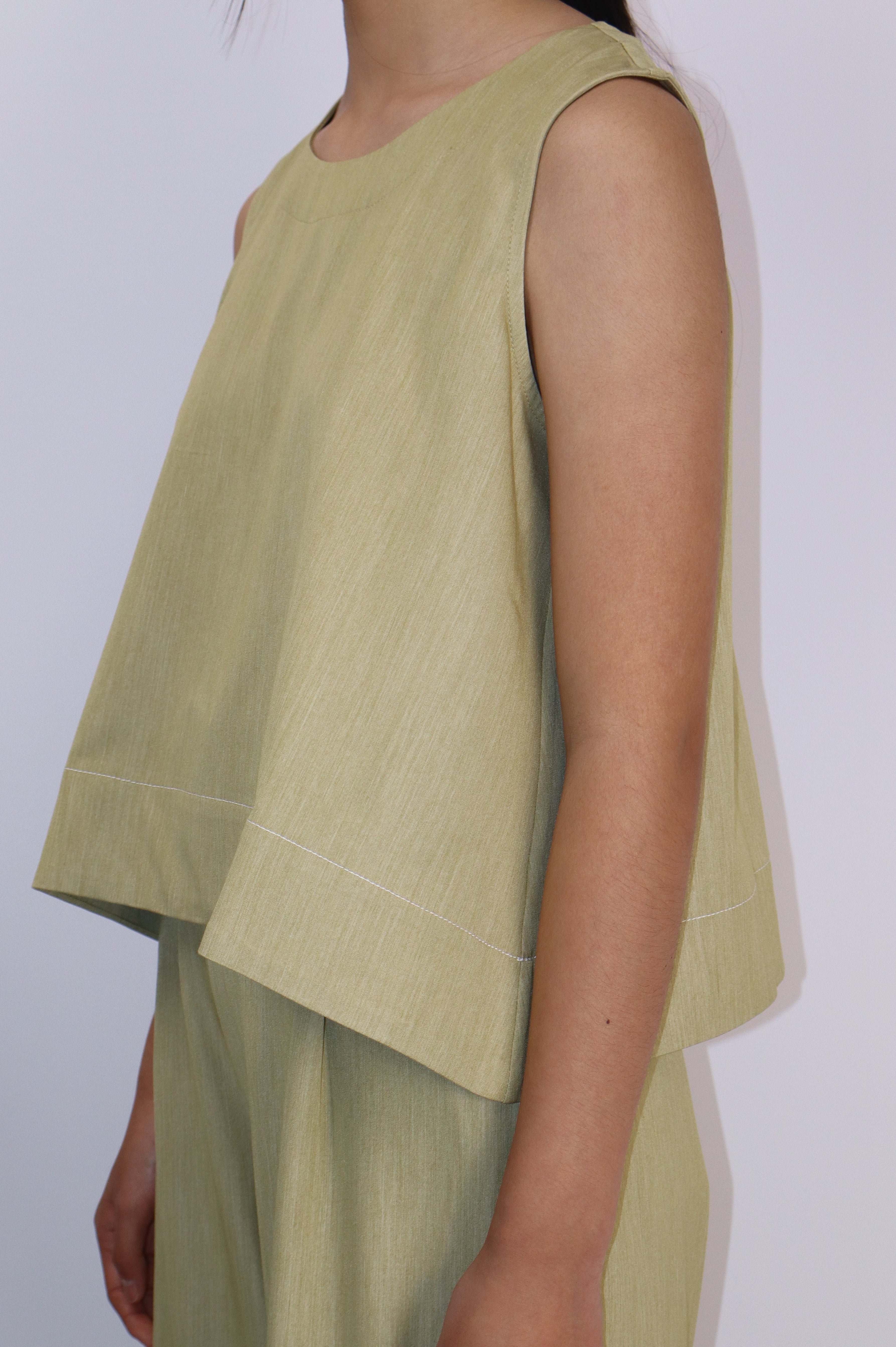 Sally Top with Cut-Out Back|Light Mustard