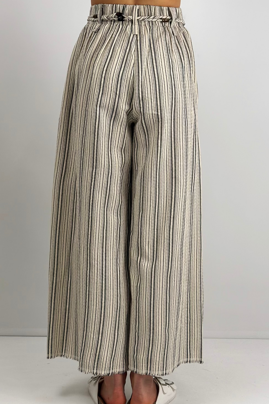 Harbor Breeze Linen Pant|Grey