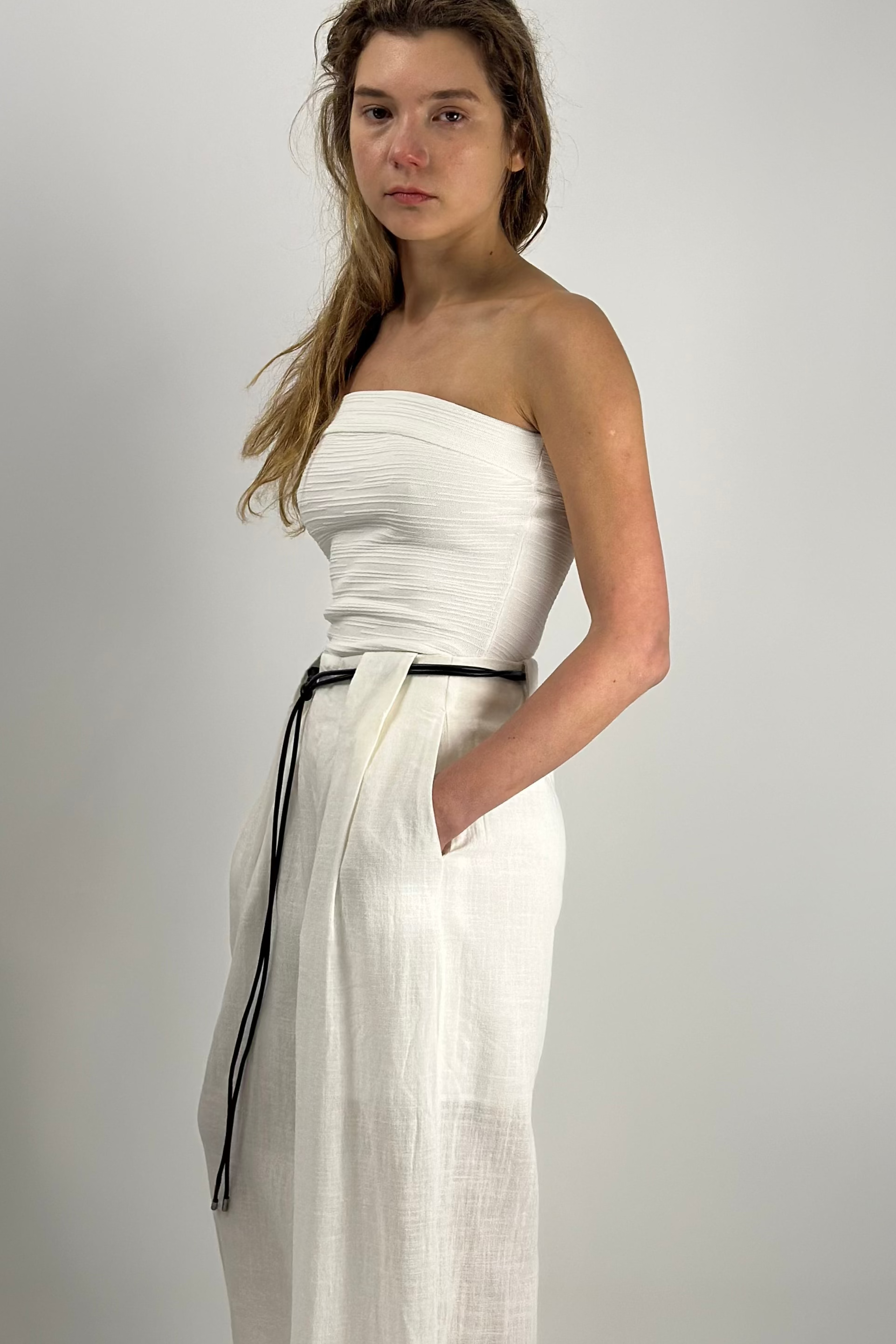 Strapless Ruched Tube Top