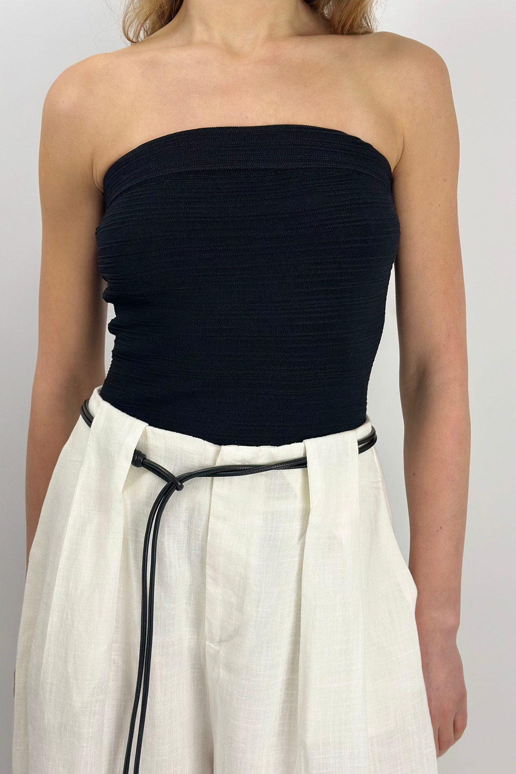 Strapless Ruched Tube Top