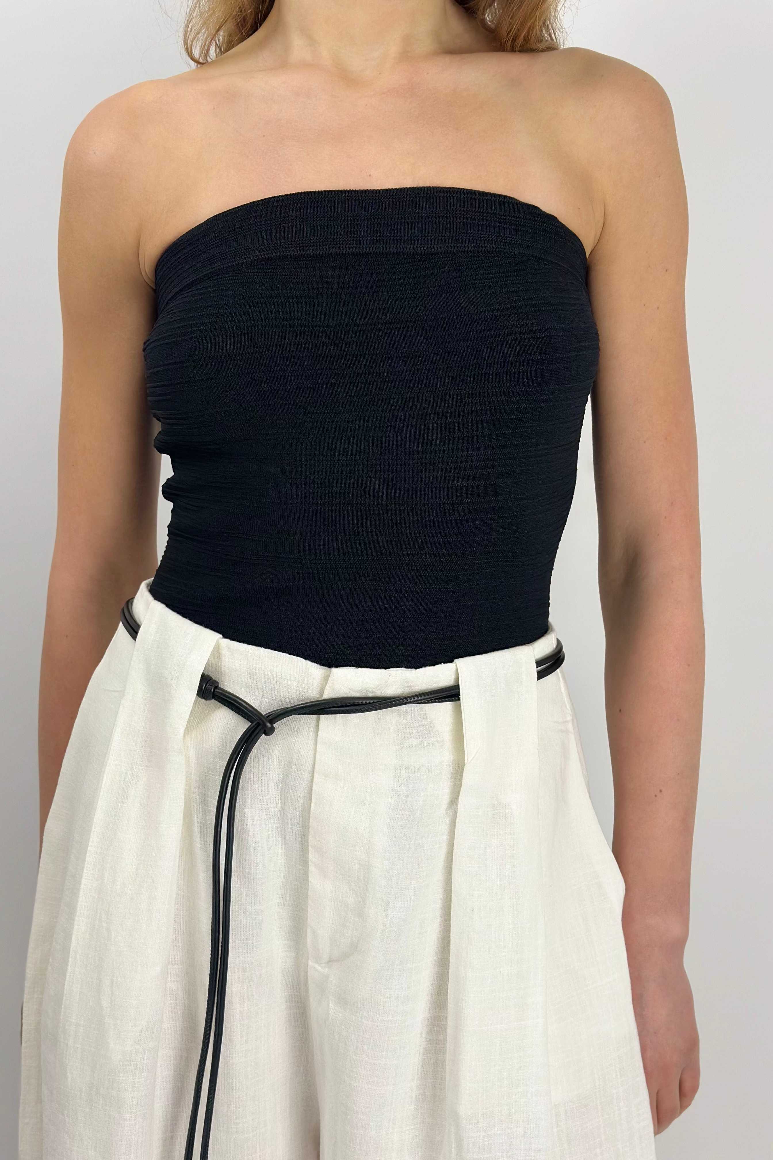 Strapless Ruched Tube Top