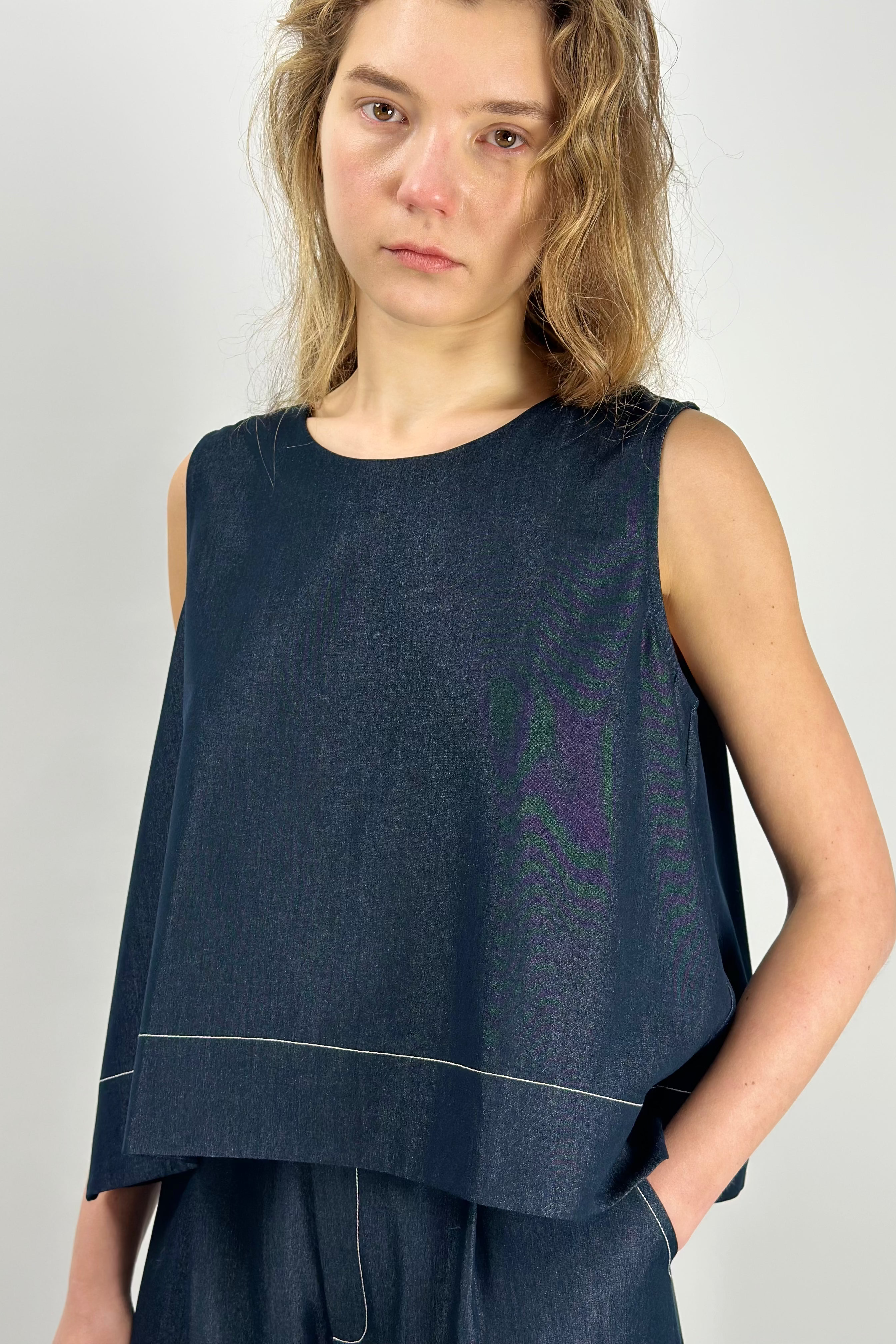Sally Top with Cut-Out Back