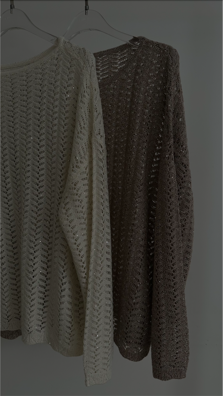 Elara Sparkle Knit Top