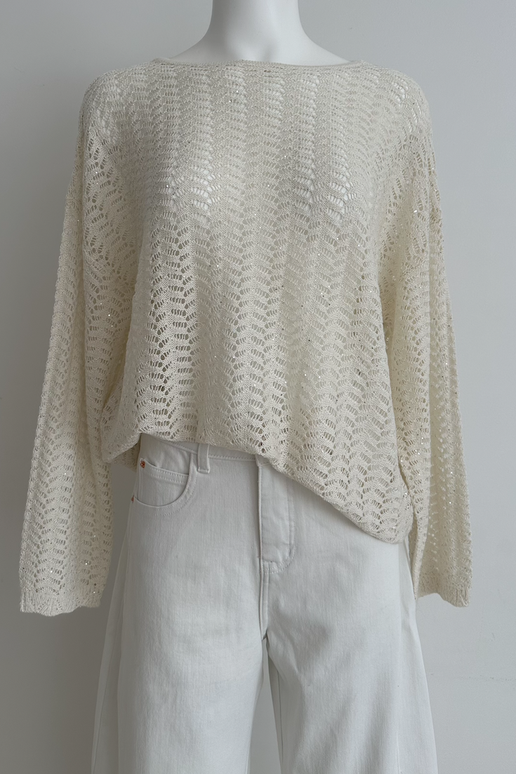 Elara Sparkle Knit Top