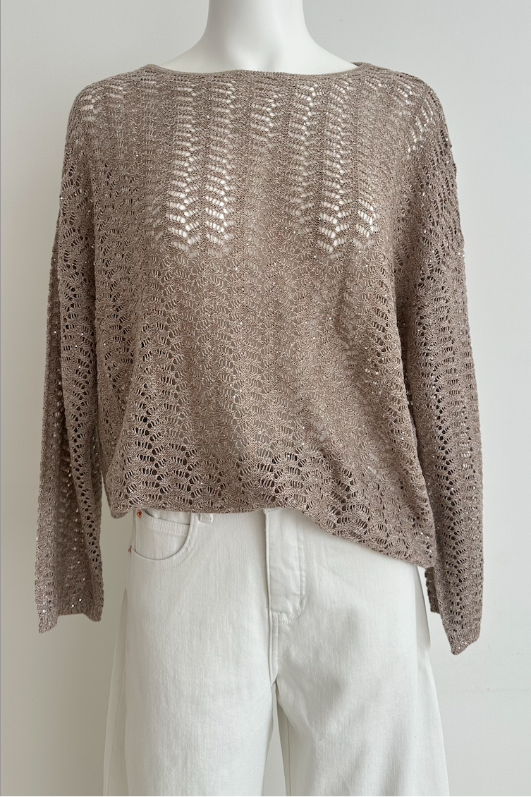 Elara Sparkle Knit Top