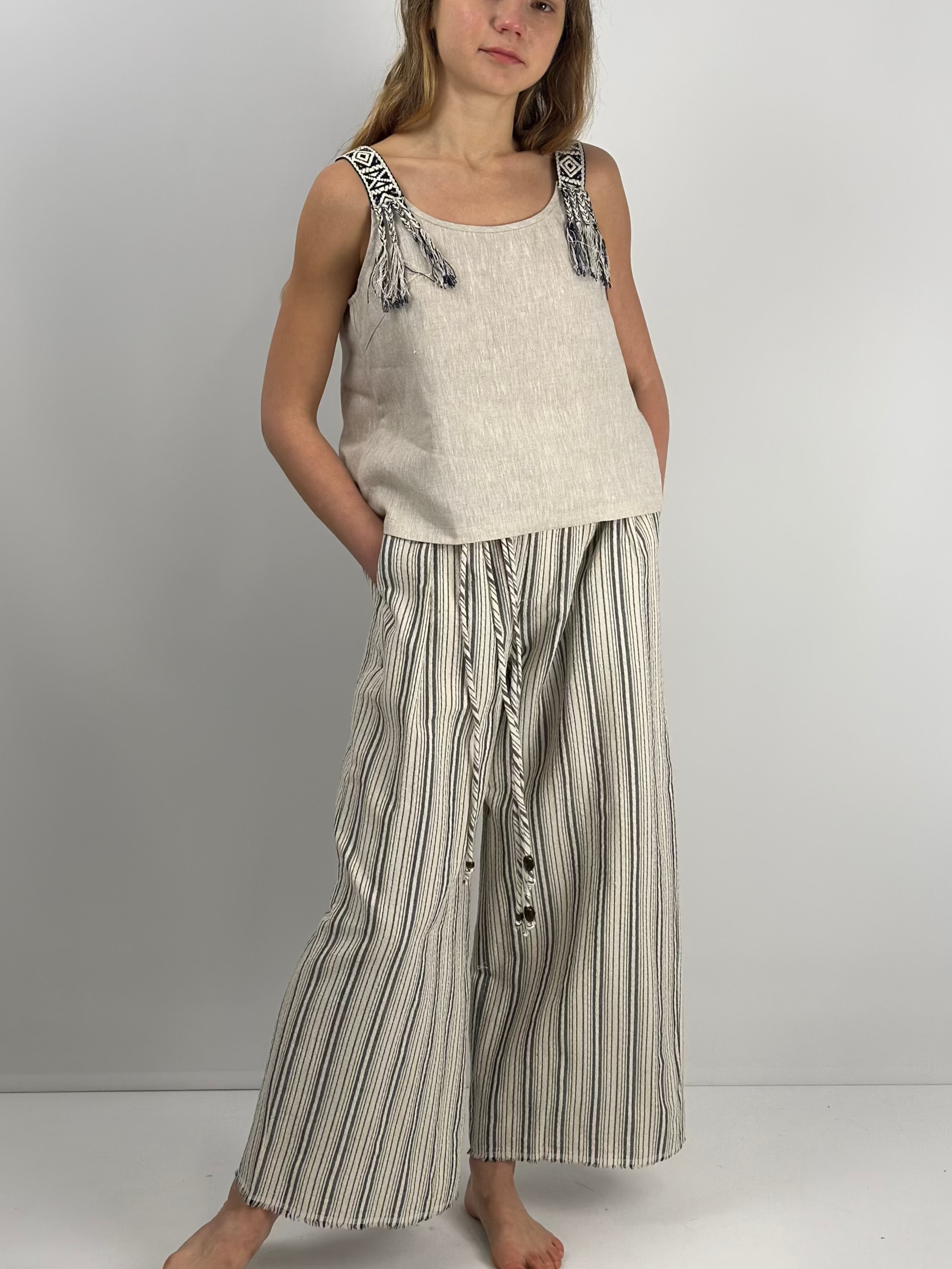Seaside Breeze Linen Top|Linen