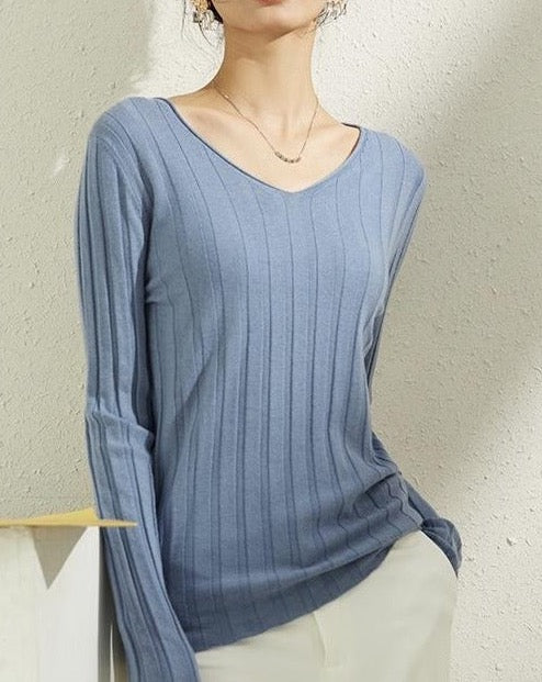 wool knit top