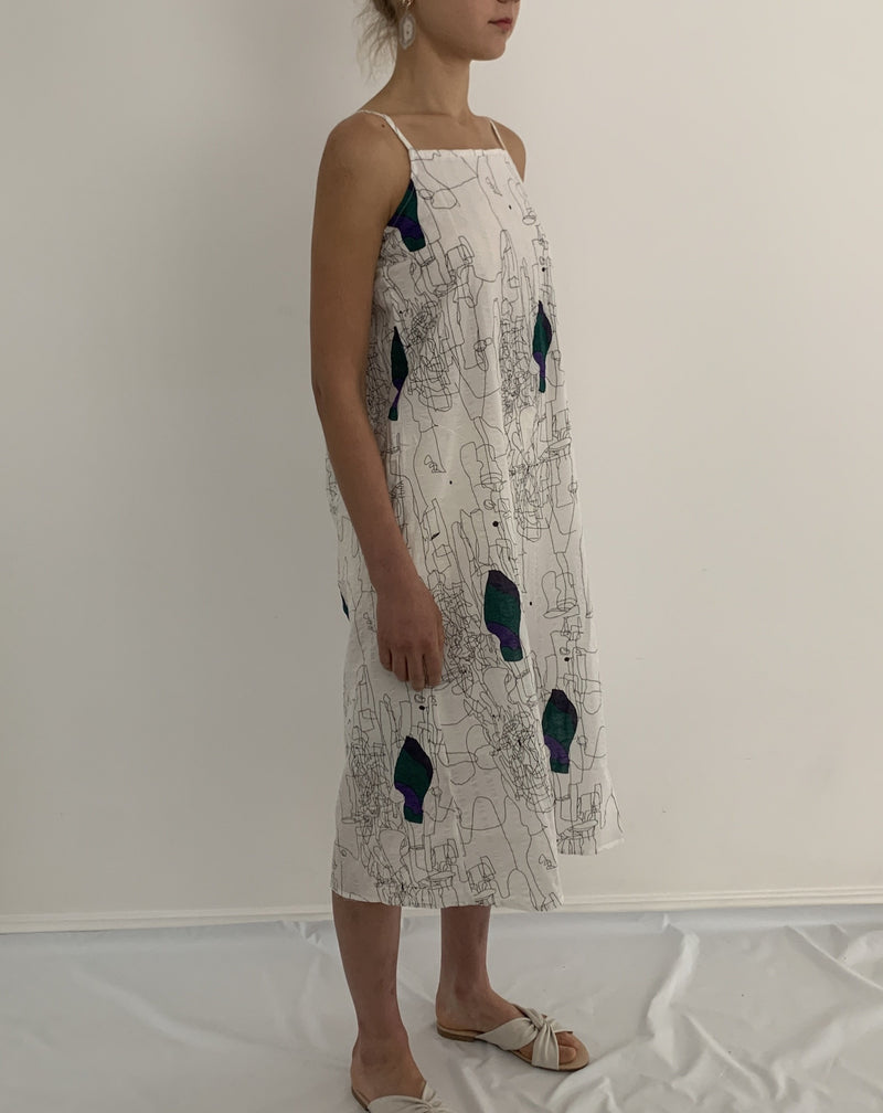 Abstract Midi Dress