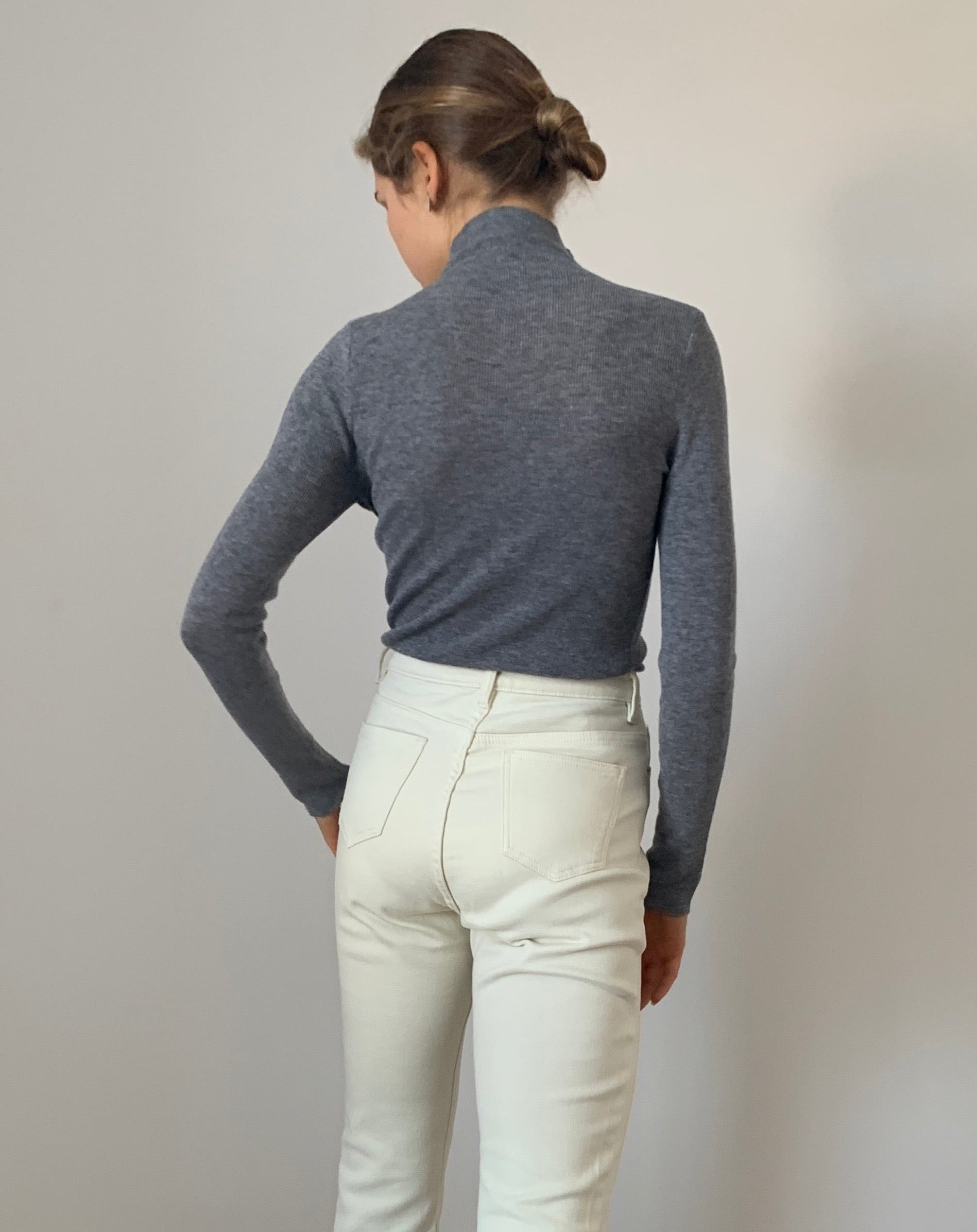 Metallic Wool Blended Knit Top