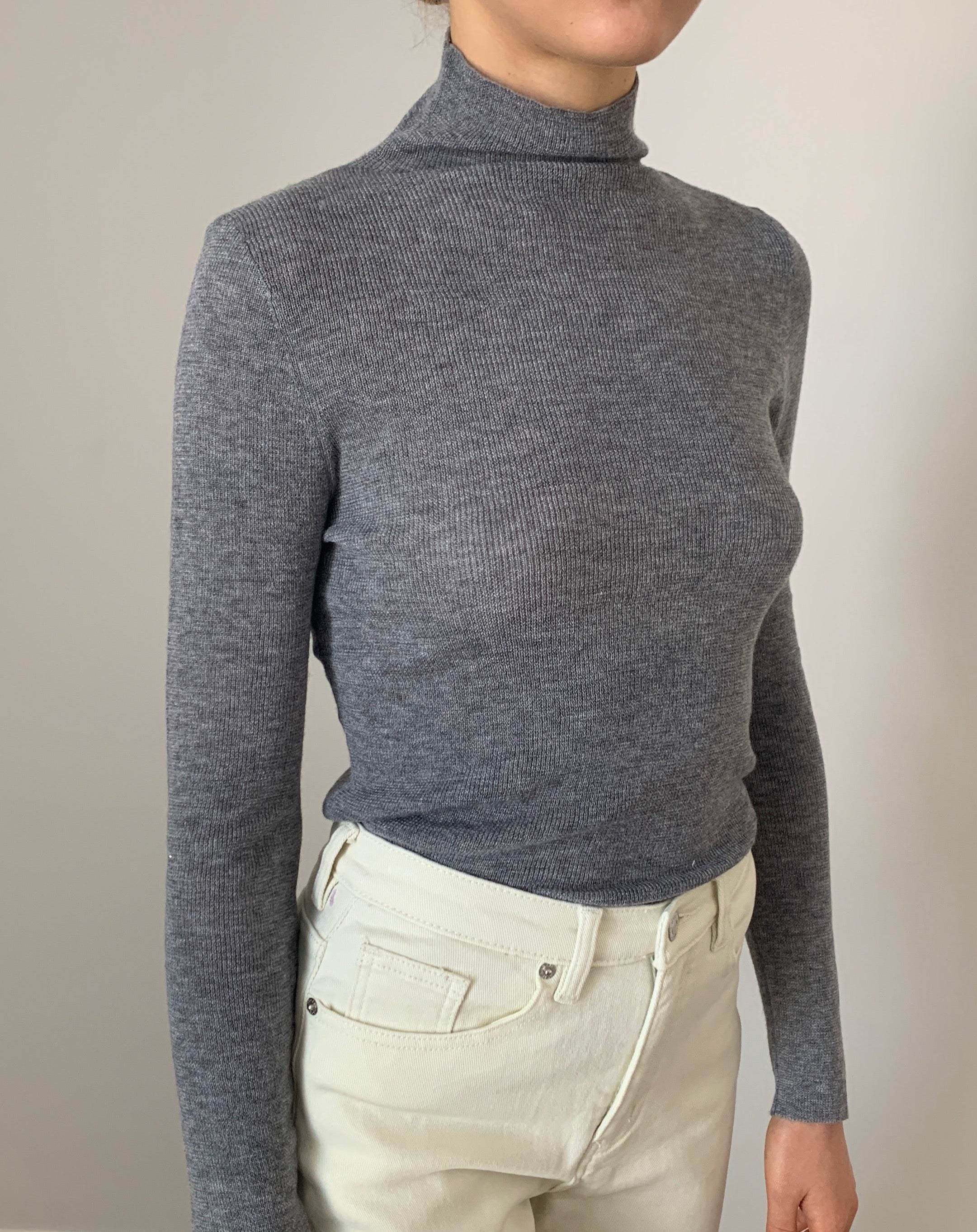 Metallic Wool Blended Knit Top