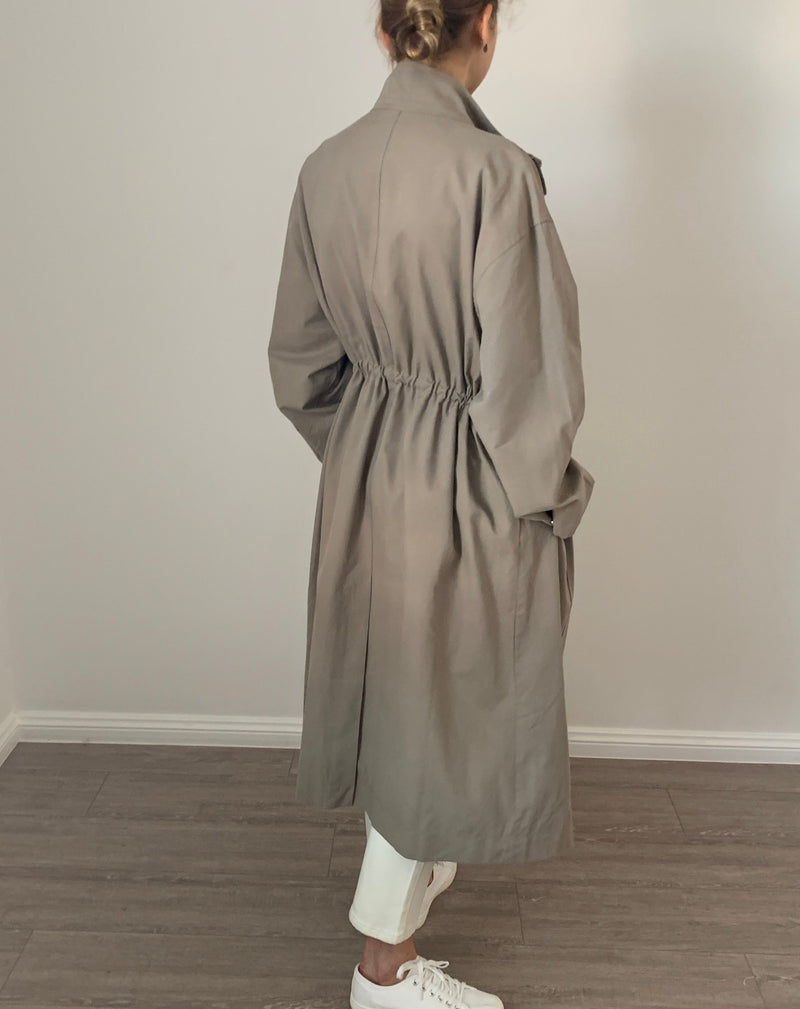 Cotton Blended Trench Coat