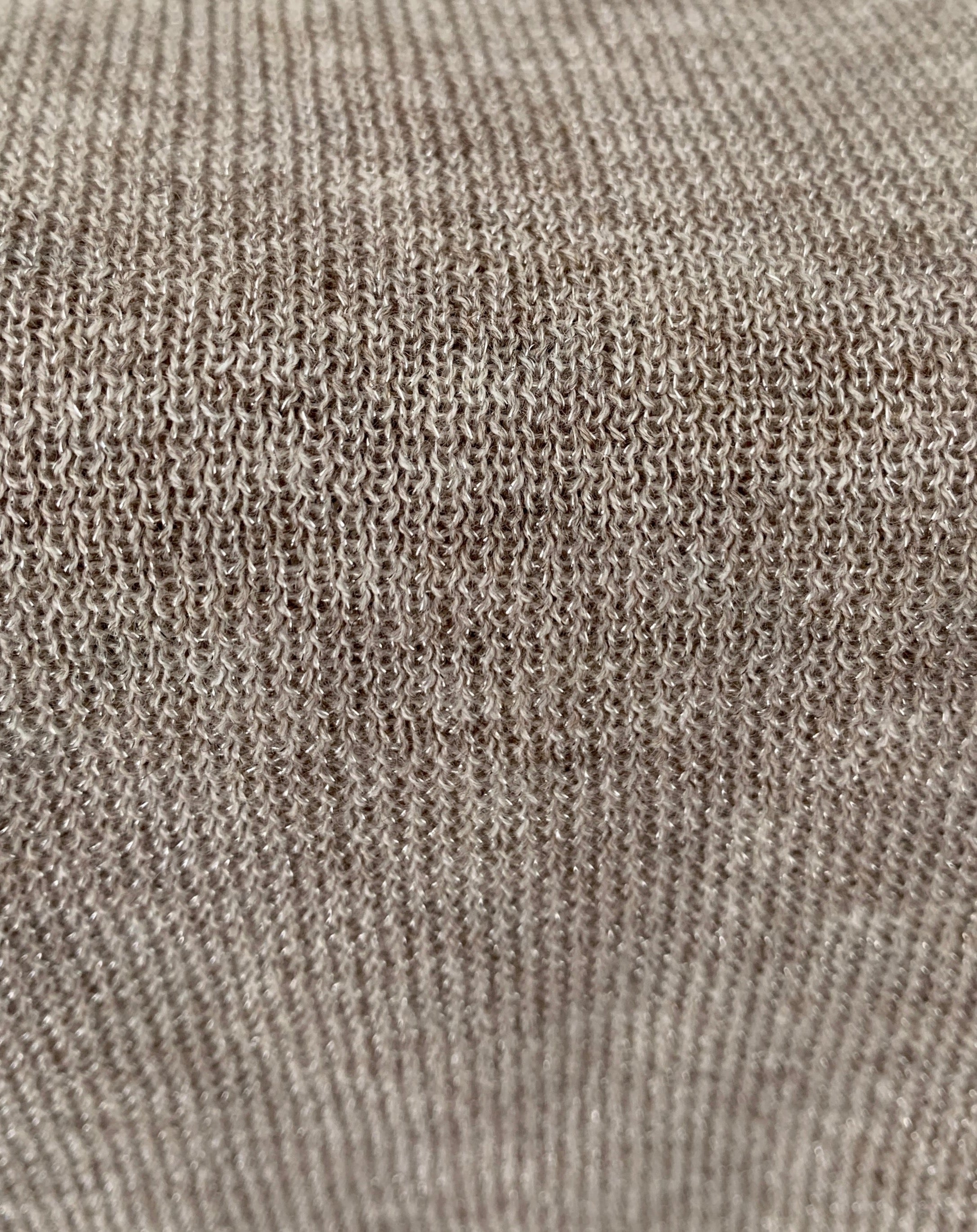 Metallic Wool Blended Knit Top