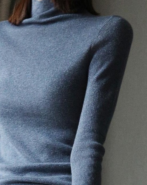 Metallic Wool Blended Knit Top
