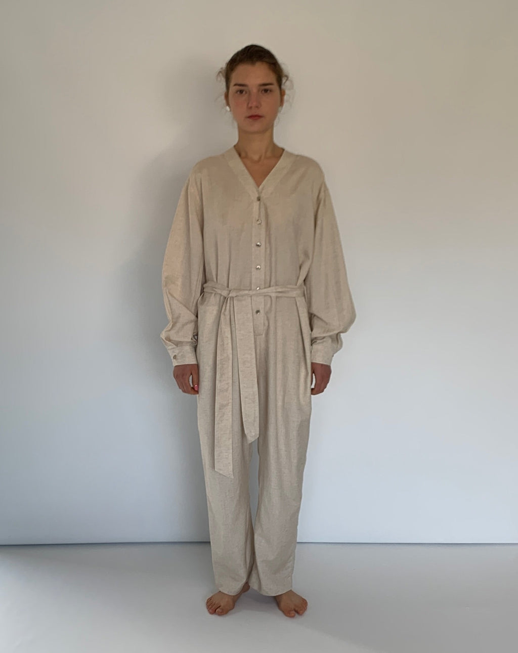 Button Front Jumpsuit