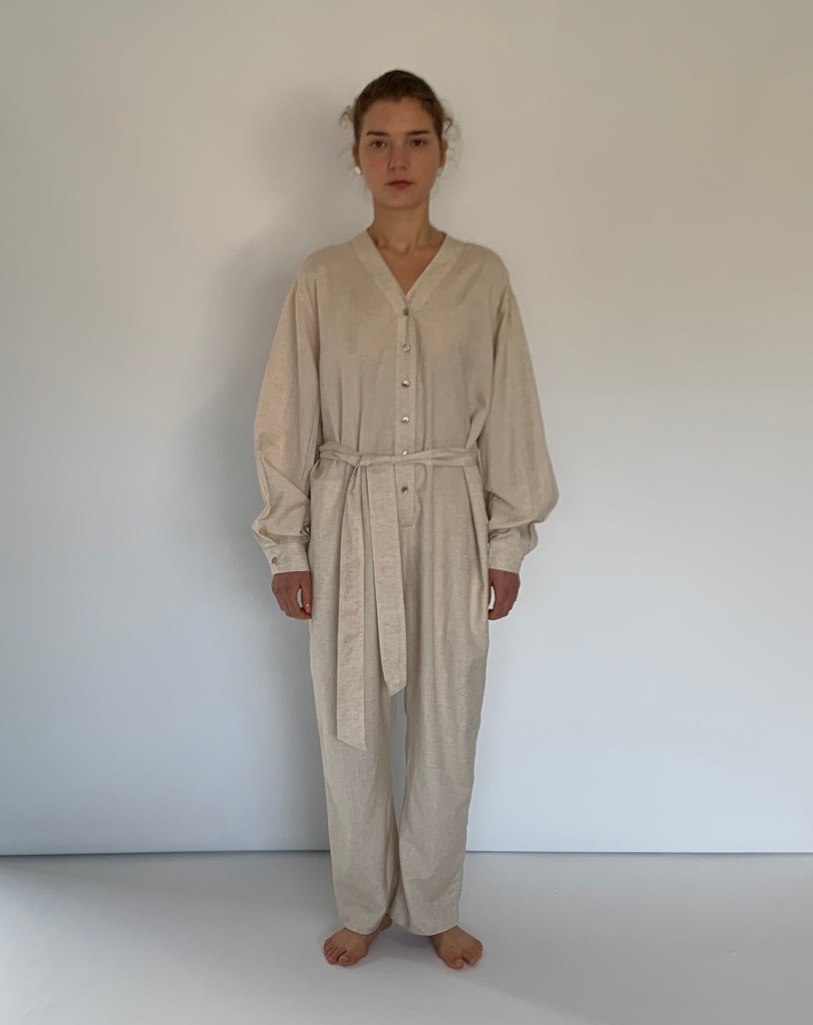 Button Front Jumpsuit