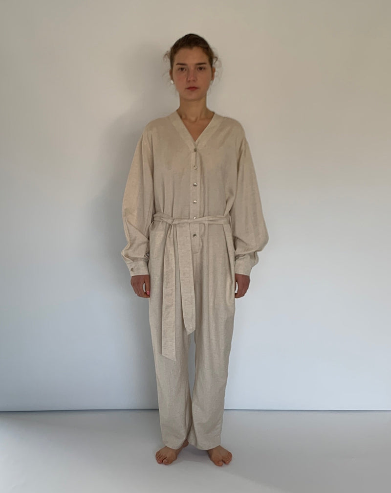 Button Front Jumpsuit