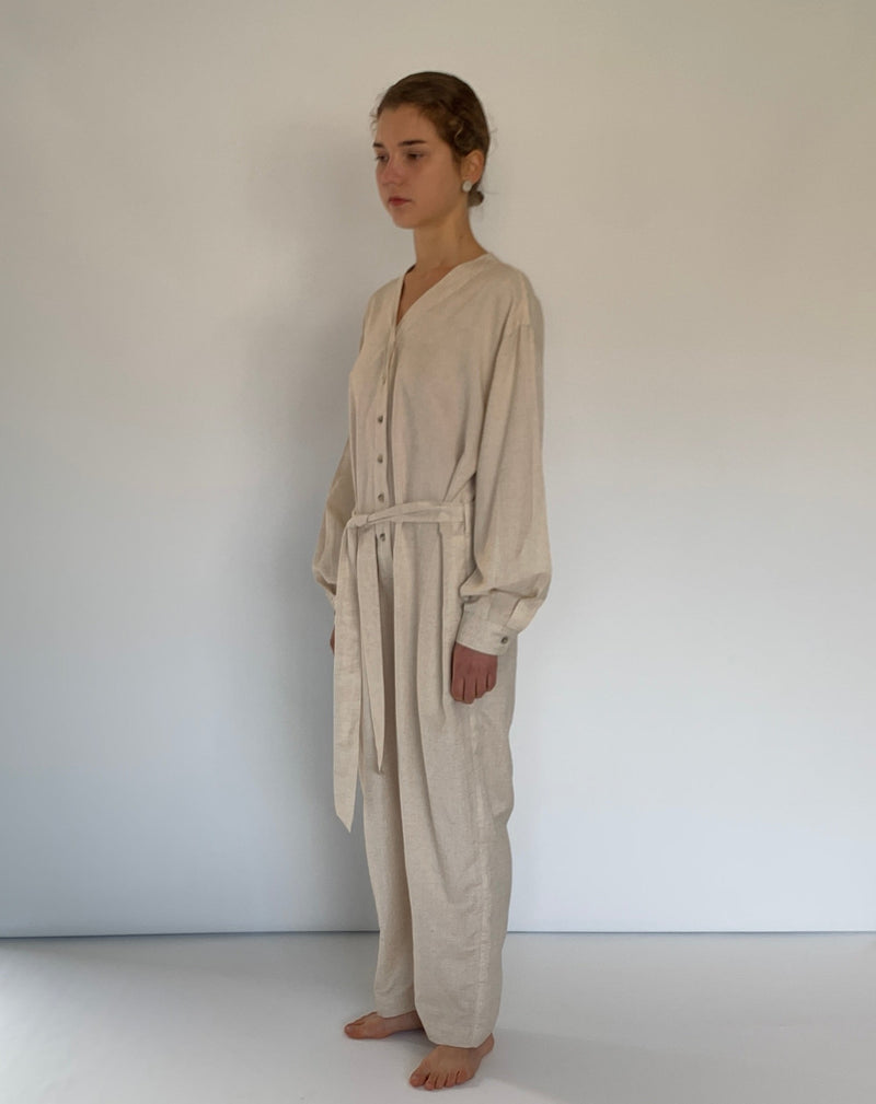 Button Front Jumpsuit