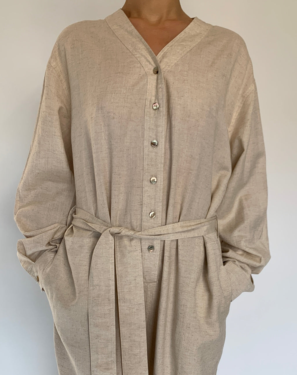 Button Front Jumpsuit