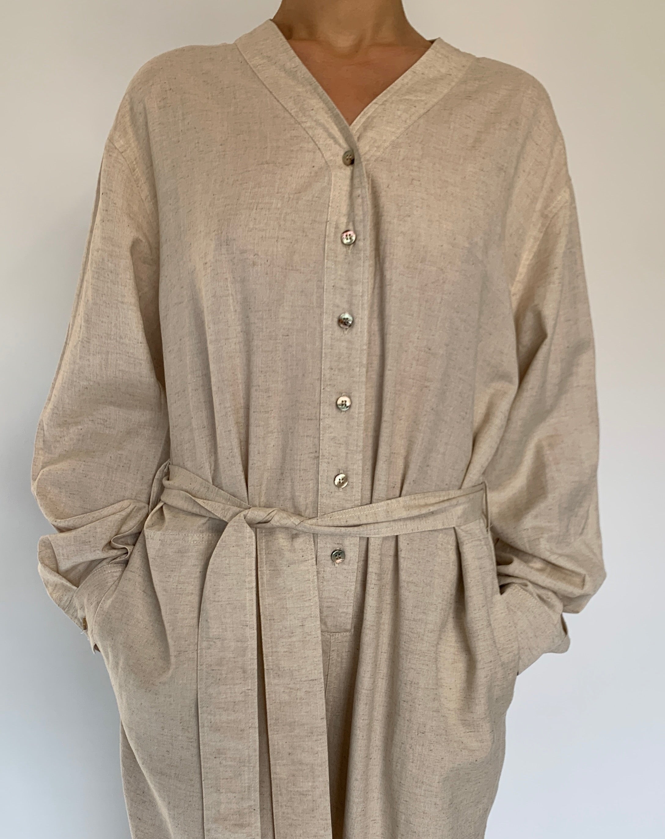 Button Front Jumpsuit