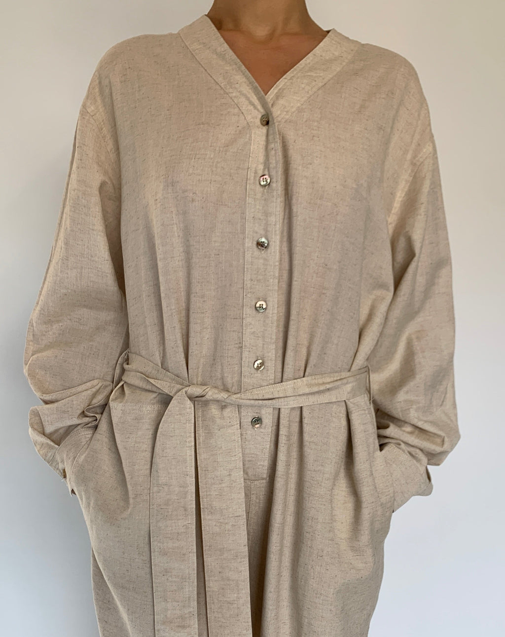 Button Front Jumpsuit