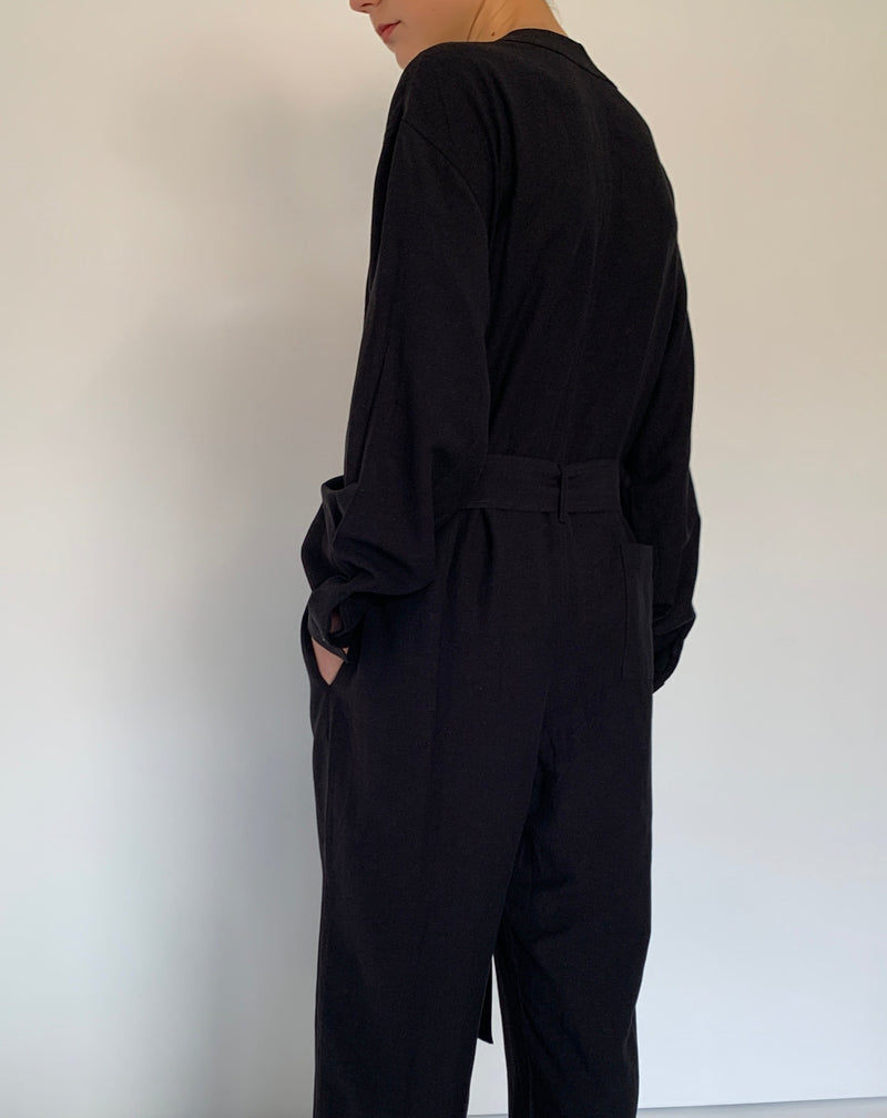 Button Front Jumpsuit