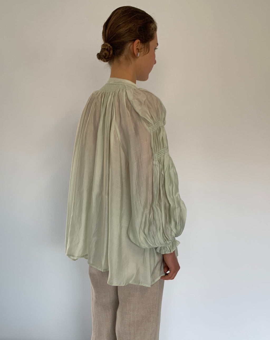 Melisa Neck Tie Up Blouse