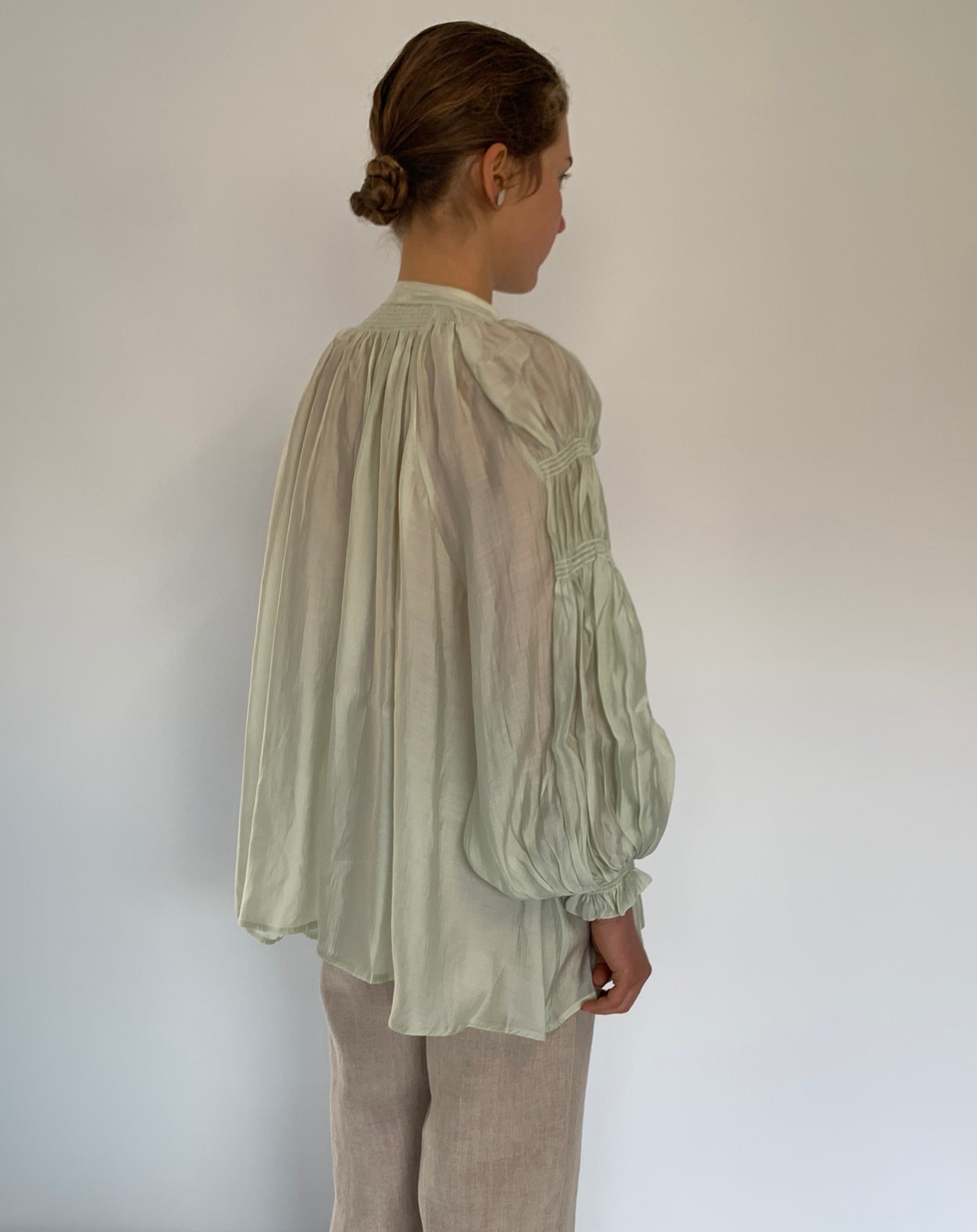 Melisa Neck Tie Up Blouse