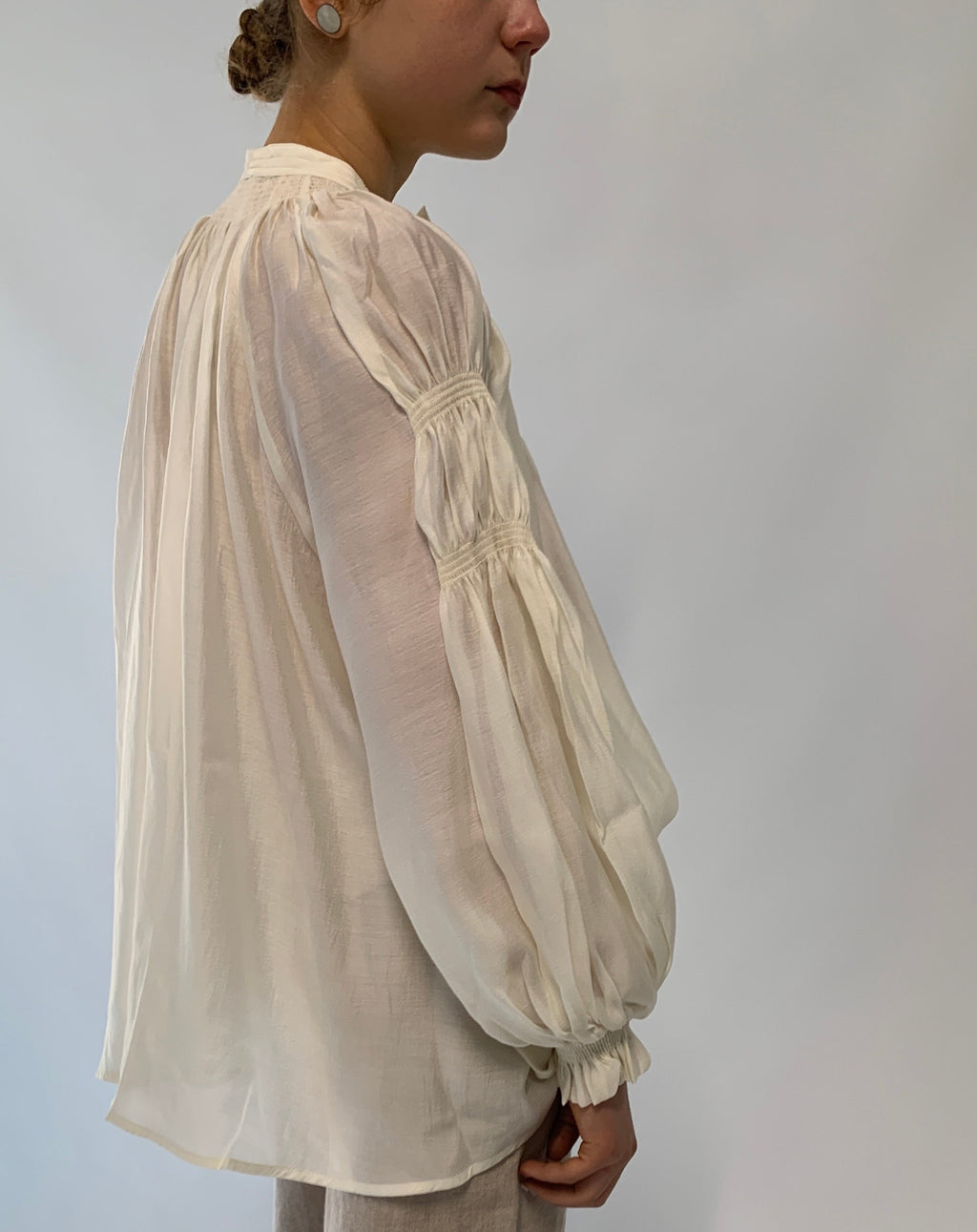 Melisa Neck Tie Up Blouse