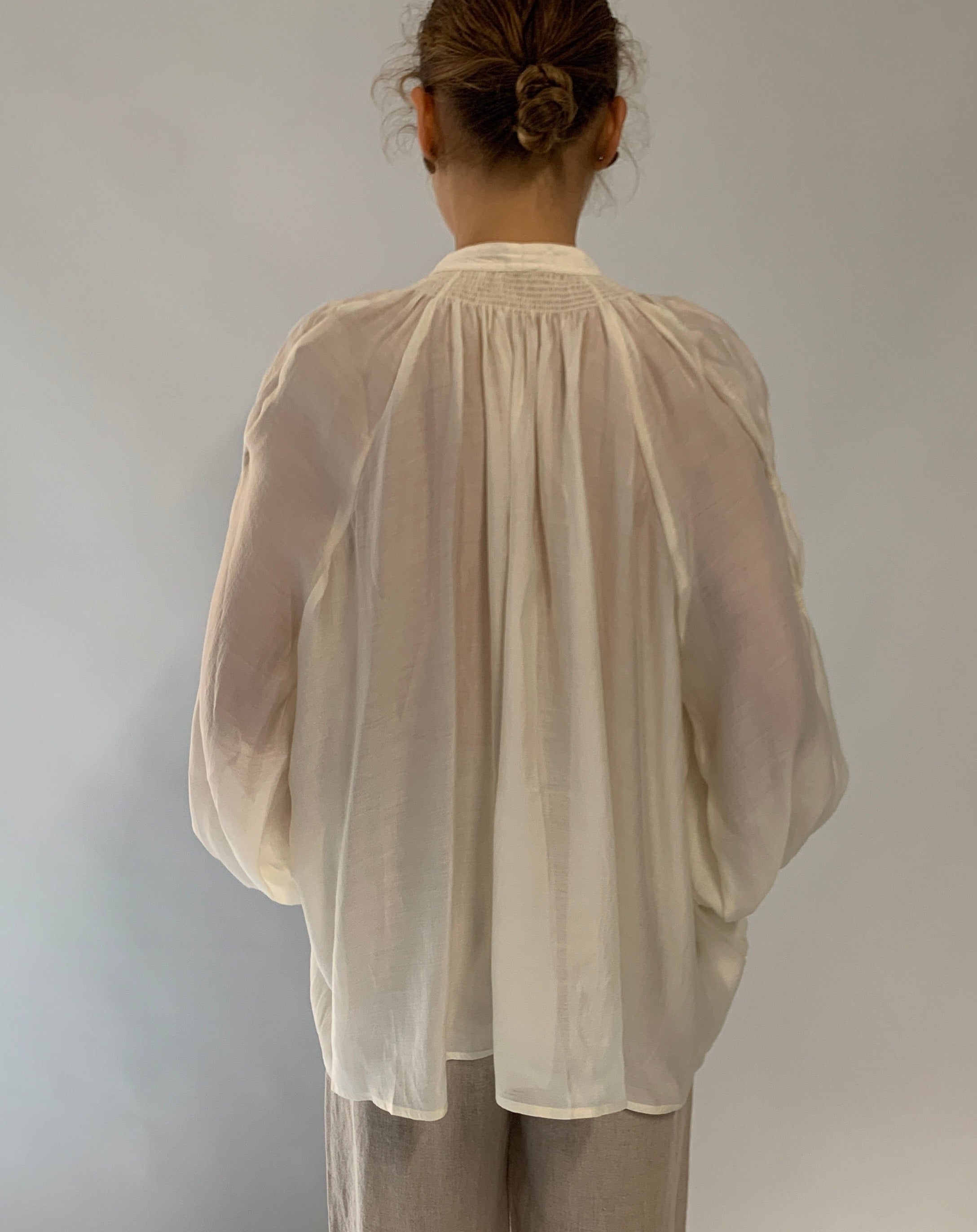 Melisa Neck Tie Up Blouse