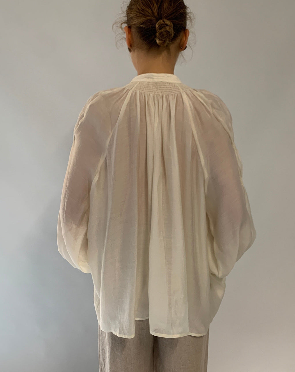 Melisa Neck Tie Up Blouse