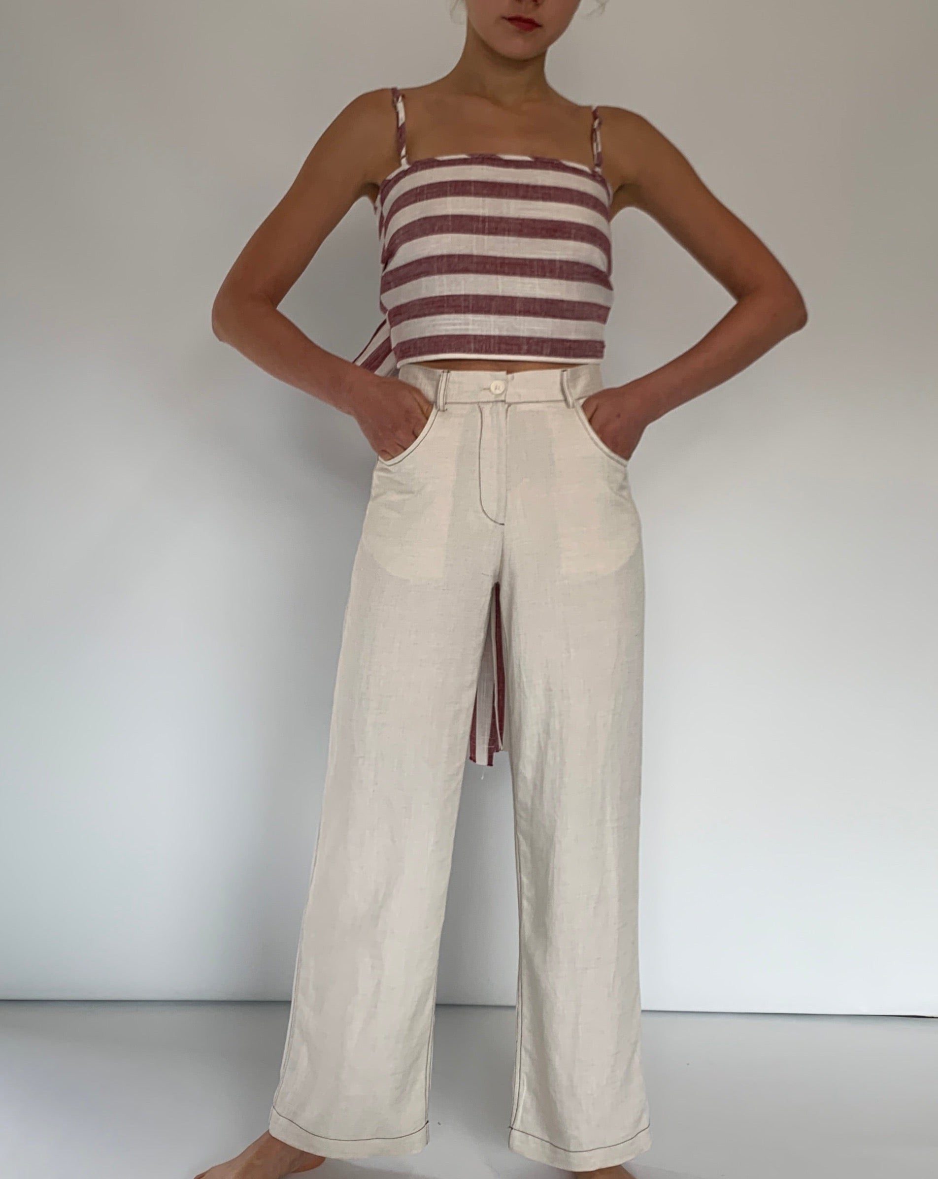 Wrap Linen Top