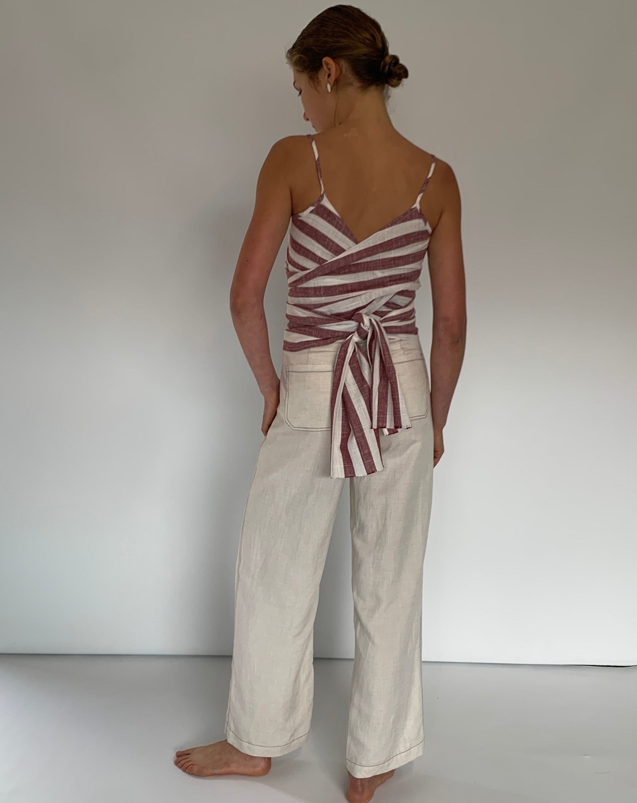 Wrap Linen Top