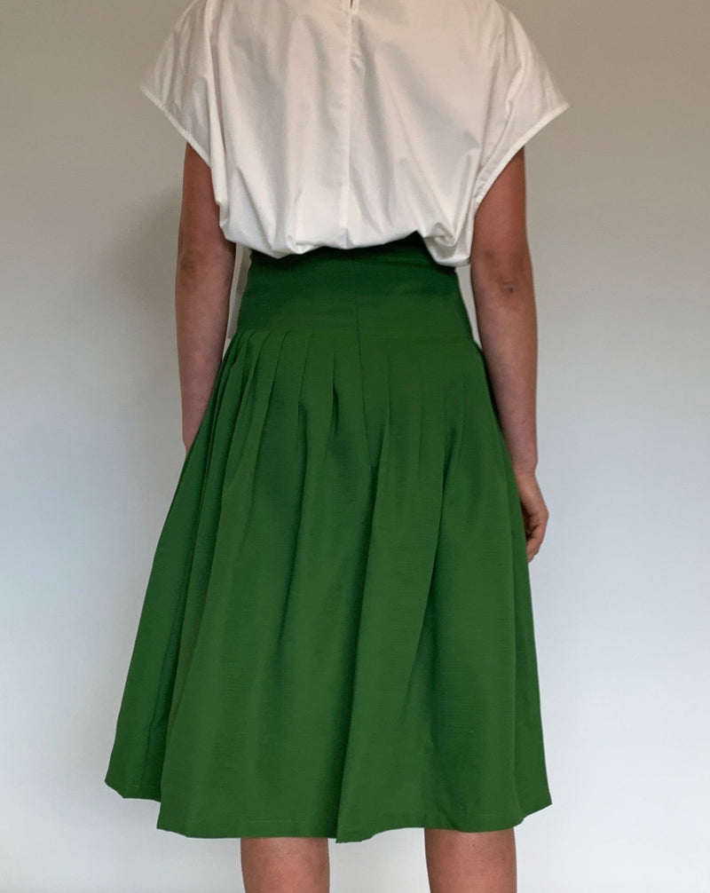 Clara Pleated Midi Skirt
