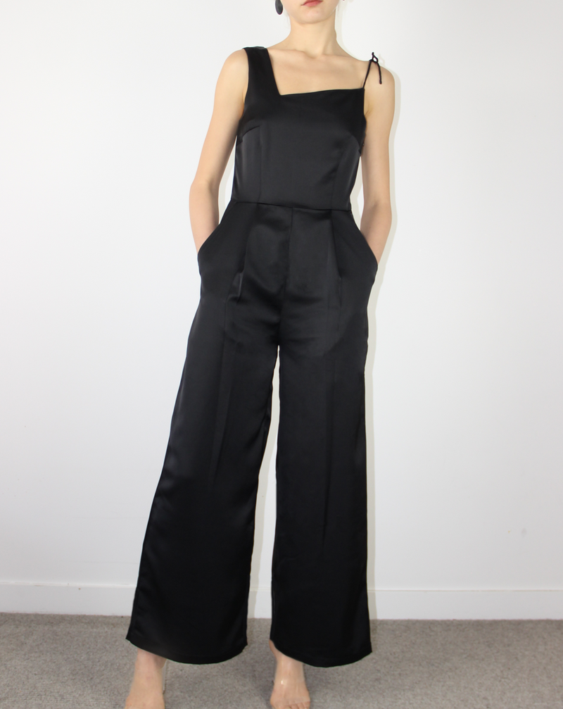 BEIINGLIN-Tie-detailed Jumpsuit
