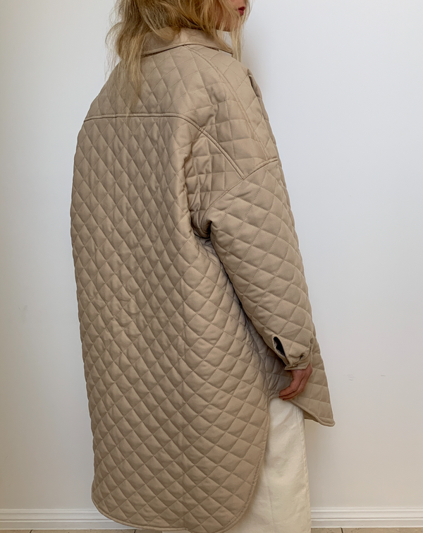 oversized quilted jacket